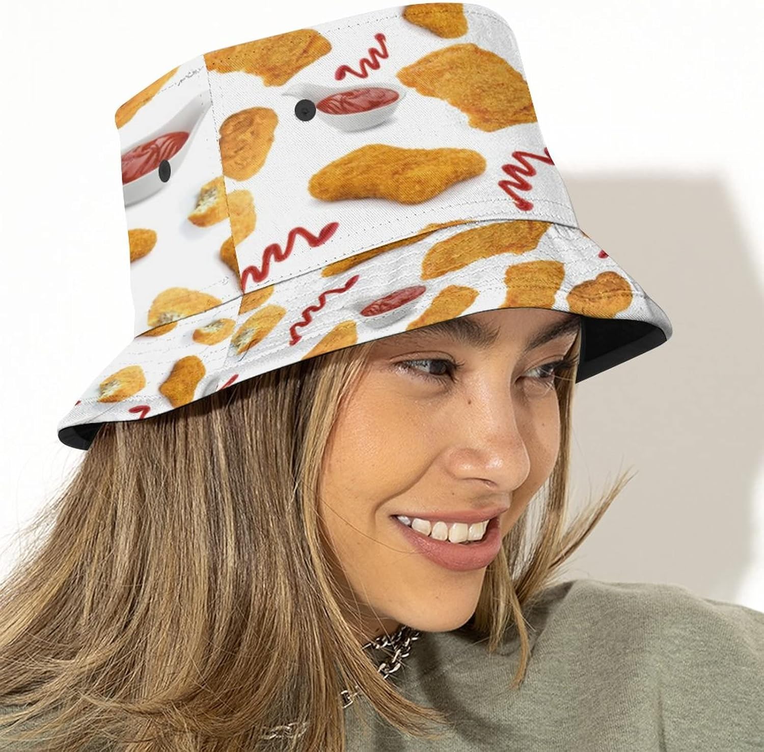 Food Pattern Sun Hat for Women Men