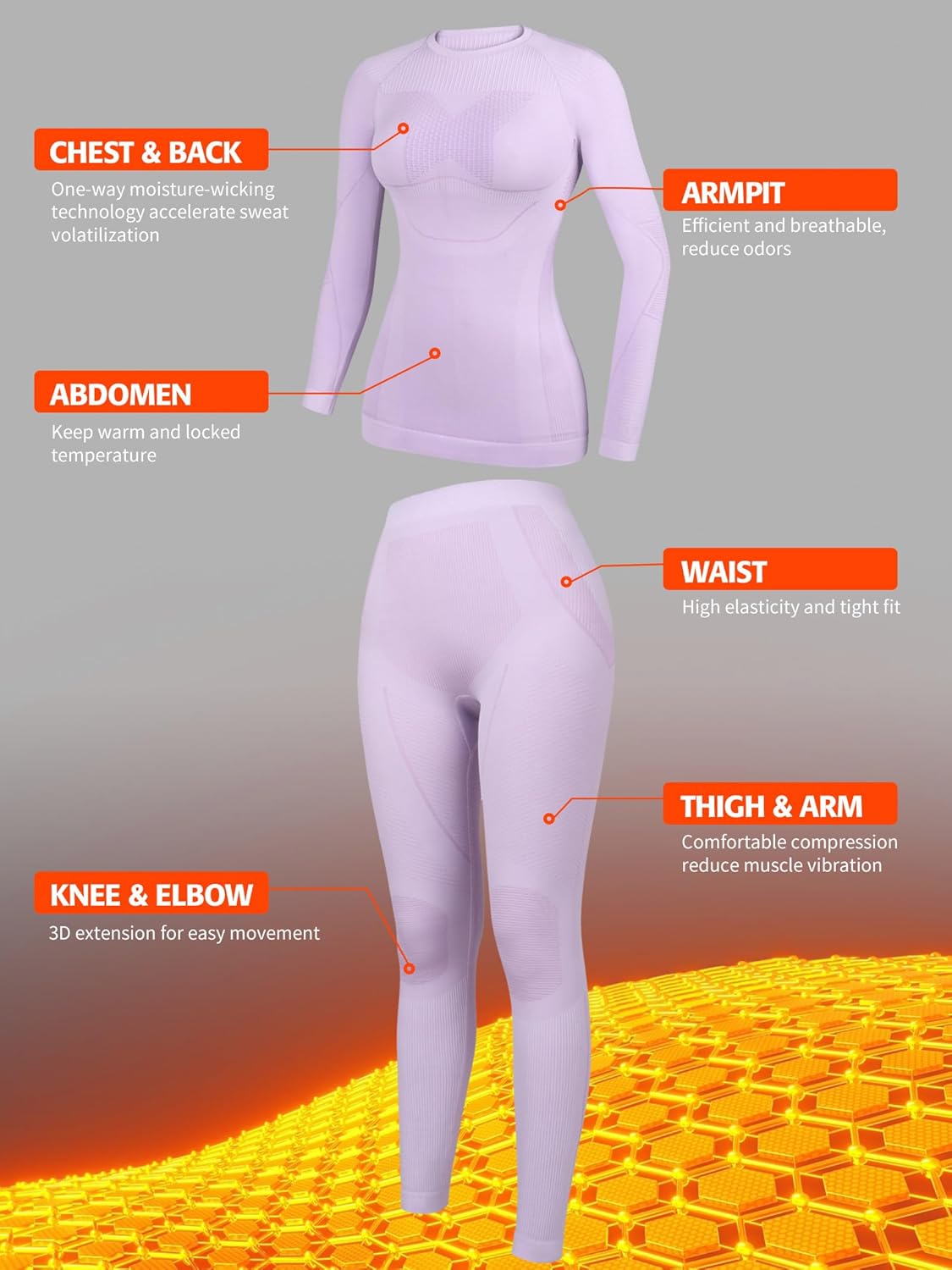 ATTRACO Thermal Set for Women