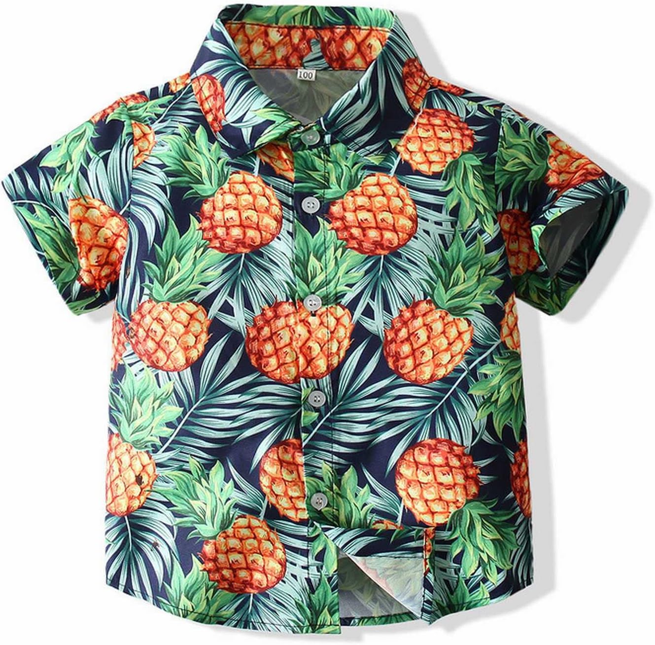 Adorable Summer Comfort Set for Babies Pineapple Flowers Design