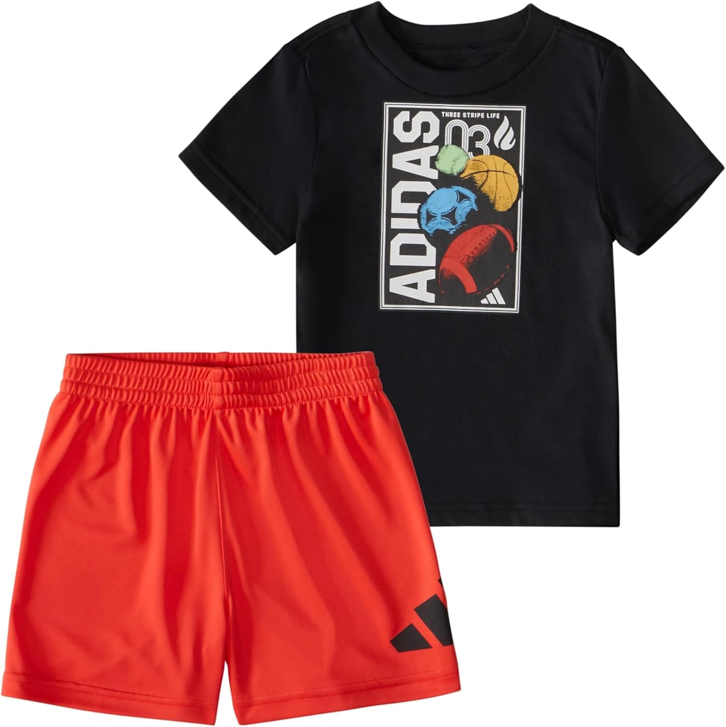 Adidas Baby Set T-Shirt Shorts Lightweight Cute