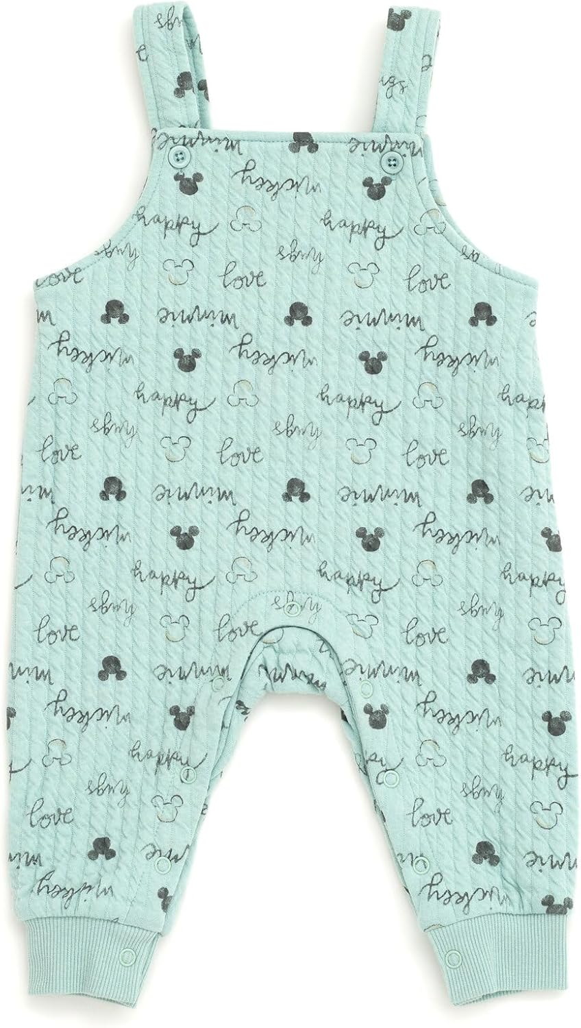 Disney Minnie Mouse and Mickey Mouse Baby Bodysuit and Overall Set