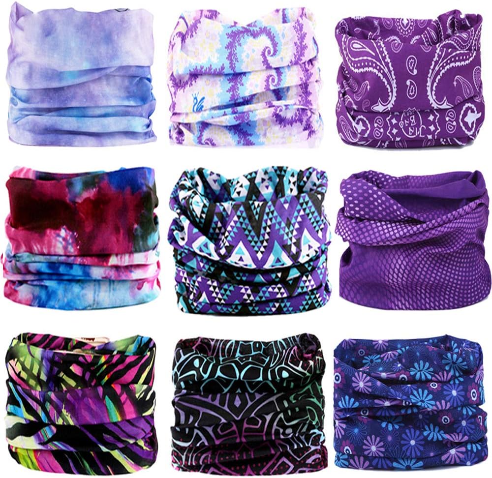 KALILY 12PCS9PCS6PCS Face Shield Headwrap