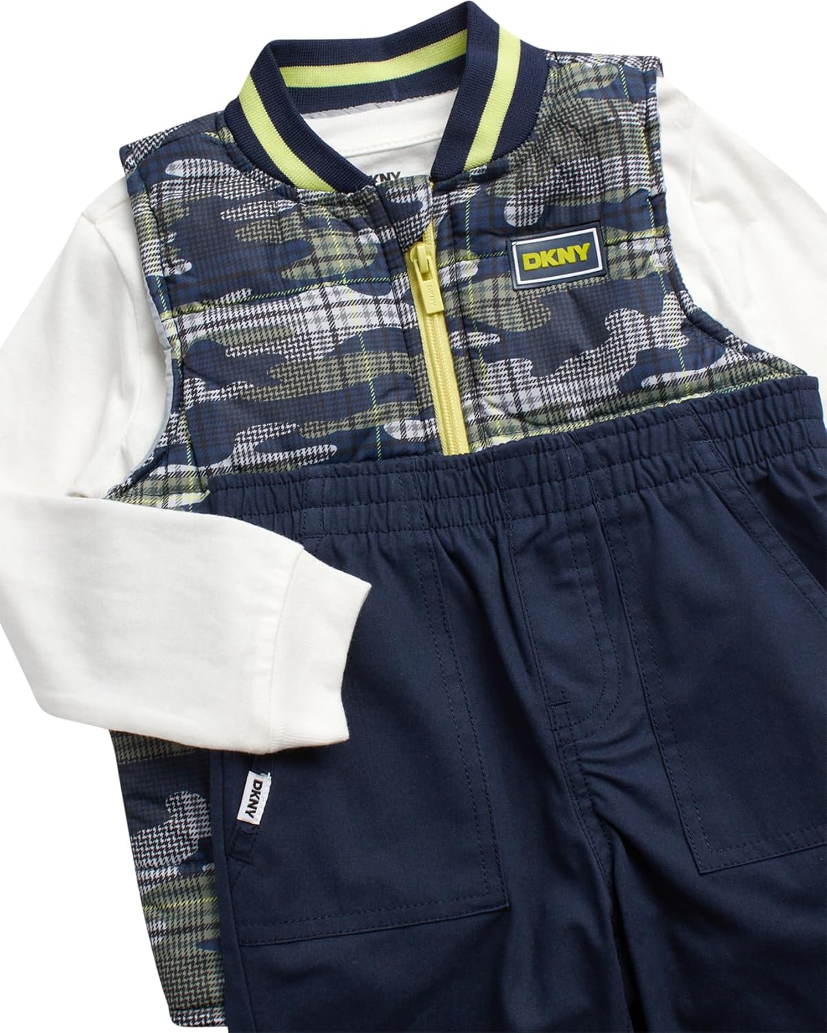 Stylish Quilted Puffer Vest Set for Boys