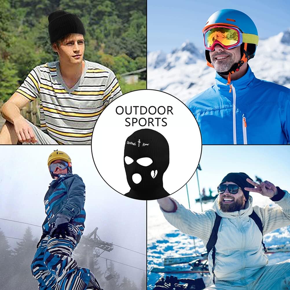 ADSE Ski Mask Dad Gift 3-Hole Balaclava for Ski Camping Fishing