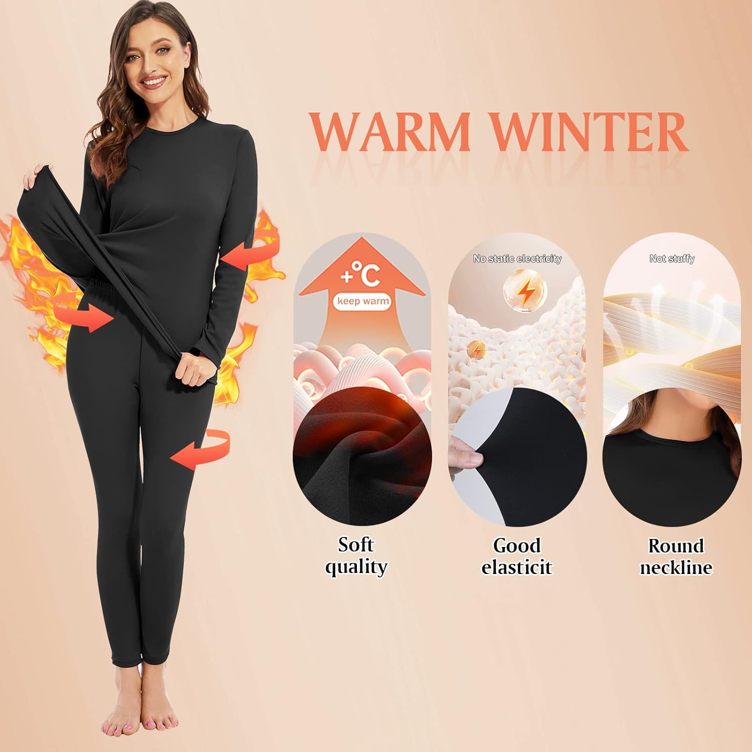Comfortable Cozy Thermal Set for Women