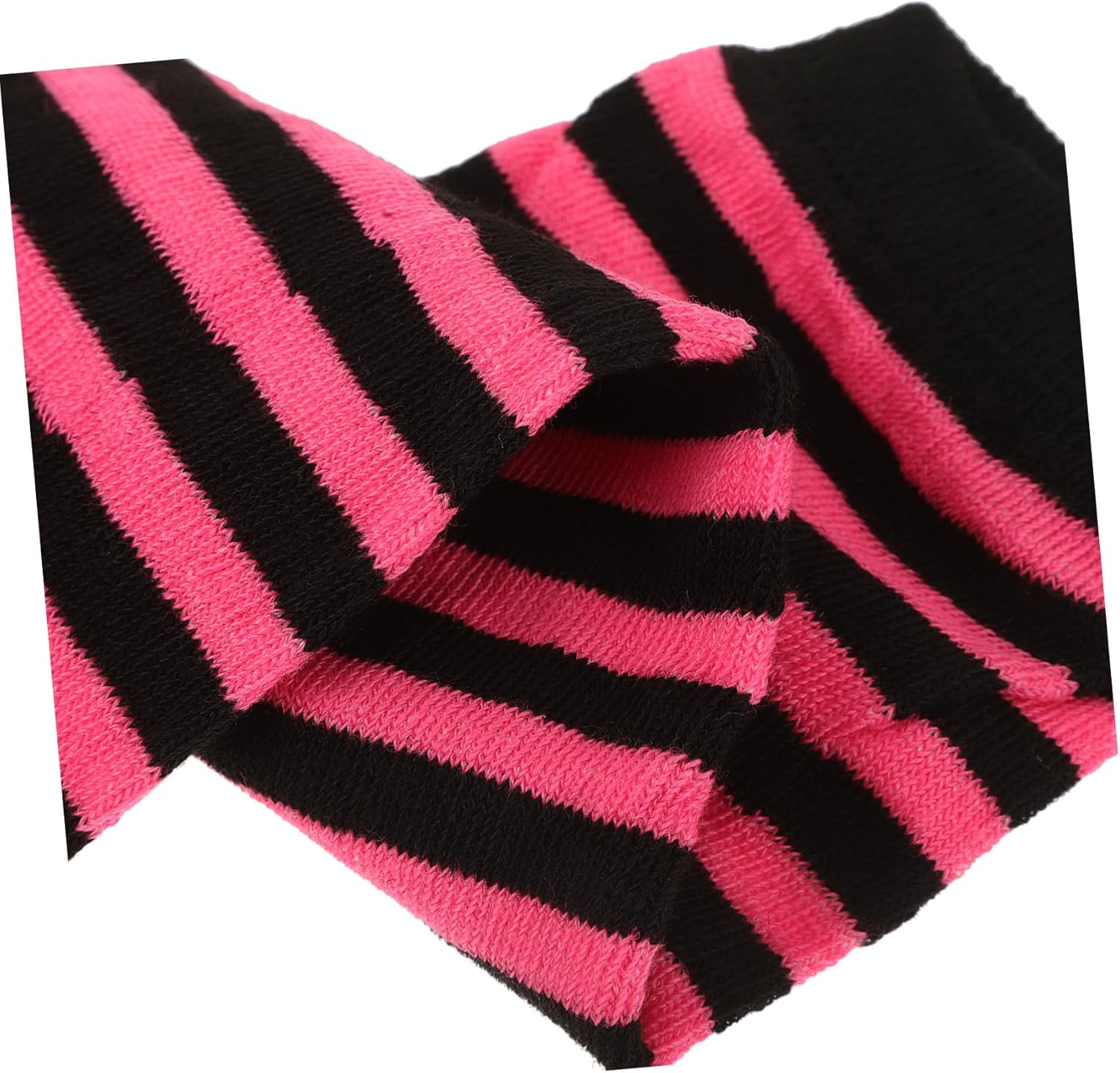 VANZACK Womens Knitted Fingerless Gloves with Striped Design