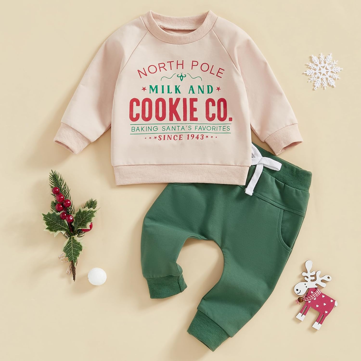 Cheerful Christmas Outfit for Toddler Boys Gingerbread Sweater