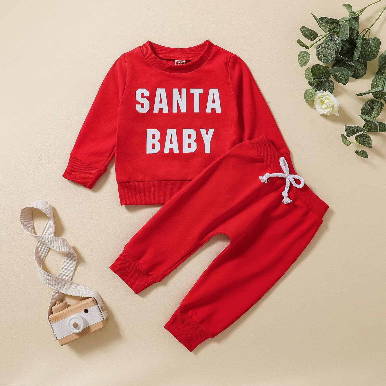 Fun comfy Christmas Outfit for Toddlers Boys 2PACK - Santa Letter Prints