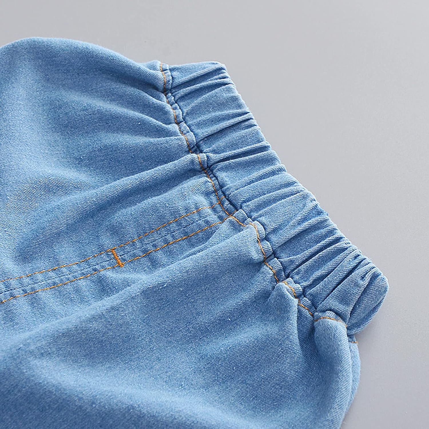 Adorable Baby Set Denim Watermelon Rays Tank Shorts