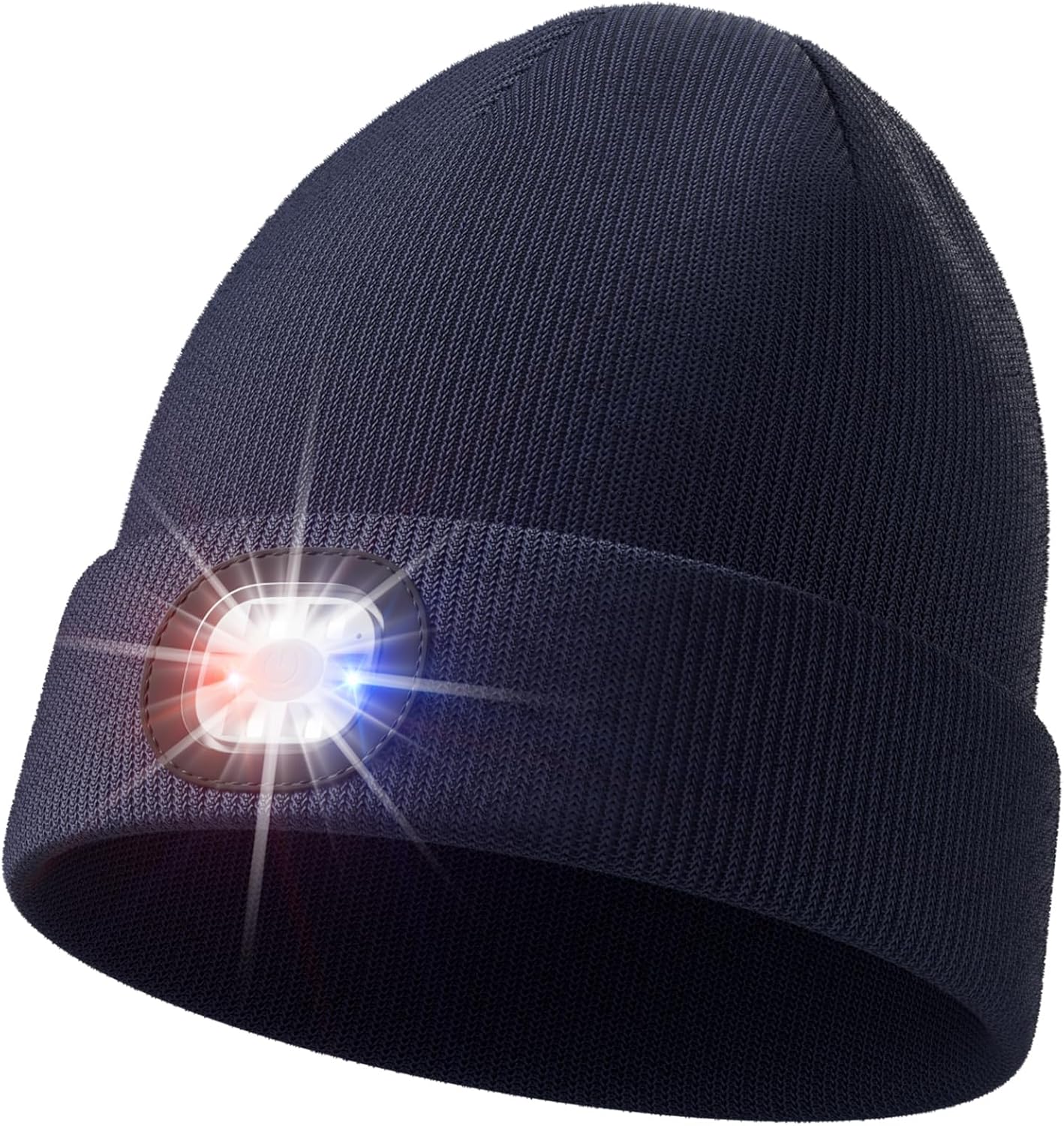 Olulse Unisex Winter Beanie with Built-in LED Light for Men Women