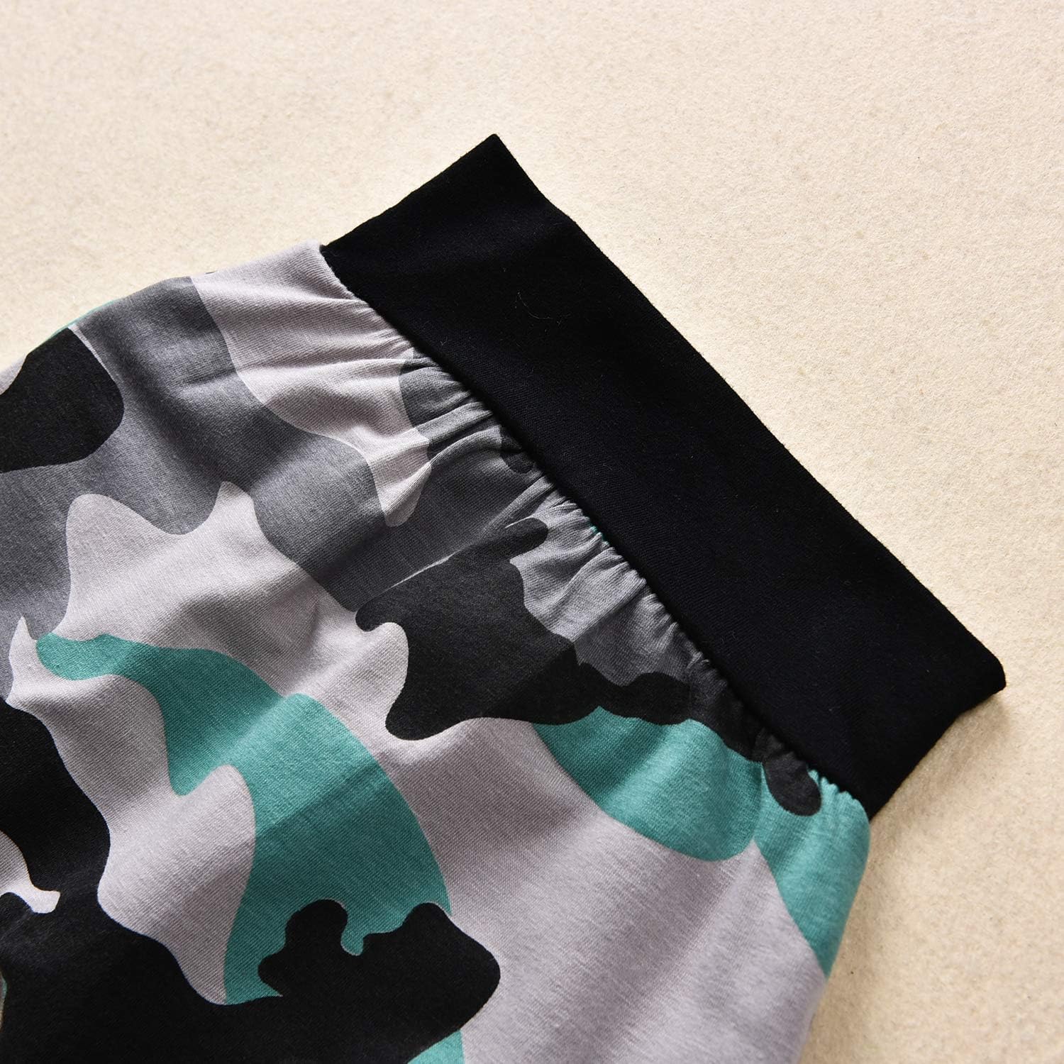 Aalizzwell Baby Camouflage Harem Hoodie Summer