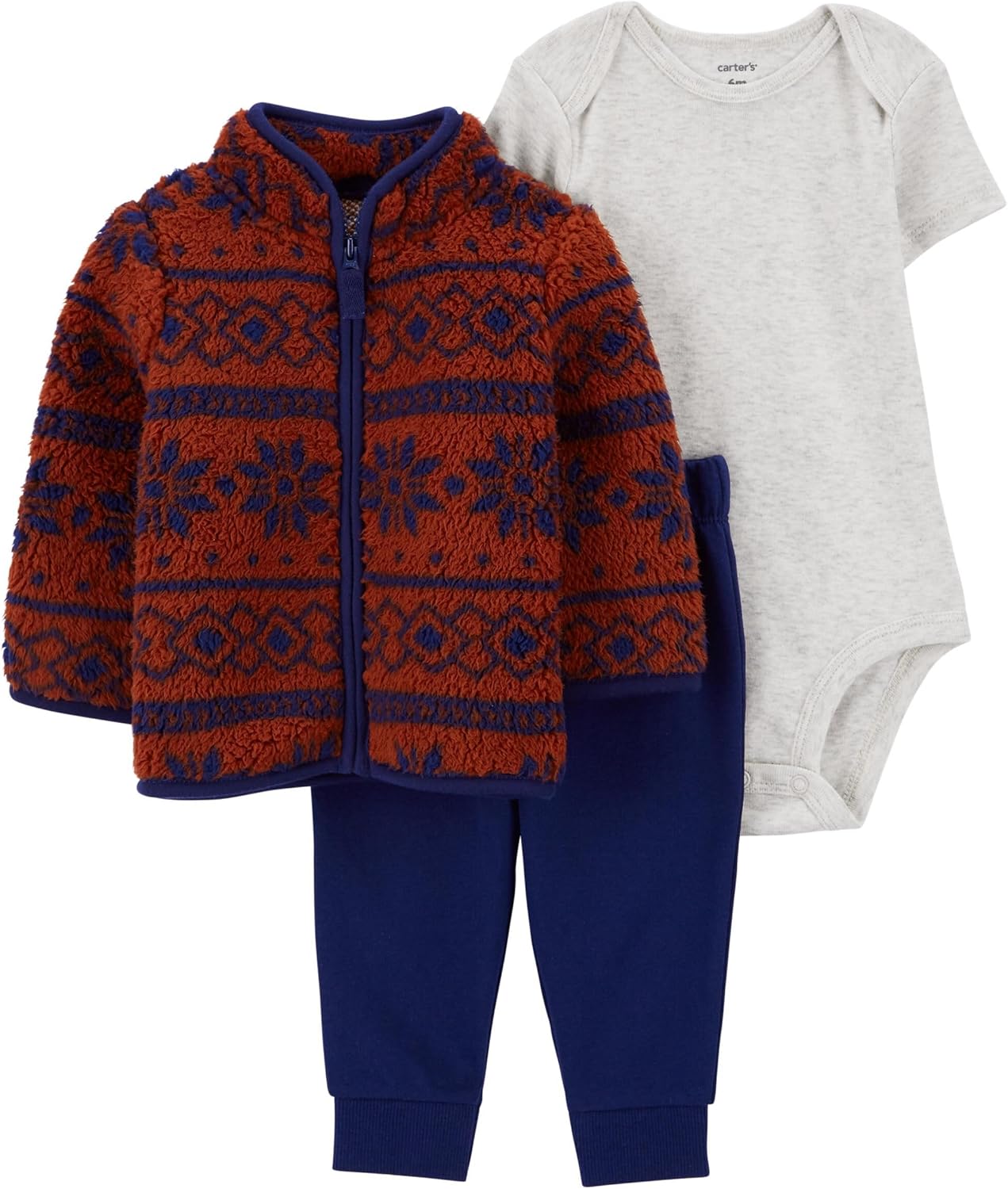 Carters Baby Boys Little Jacket Set Aztec Multi