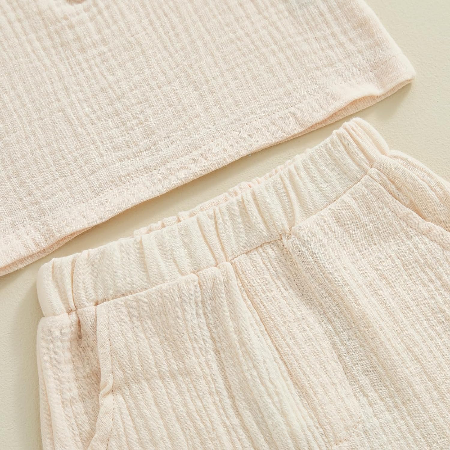 Little gentleman button-up short set