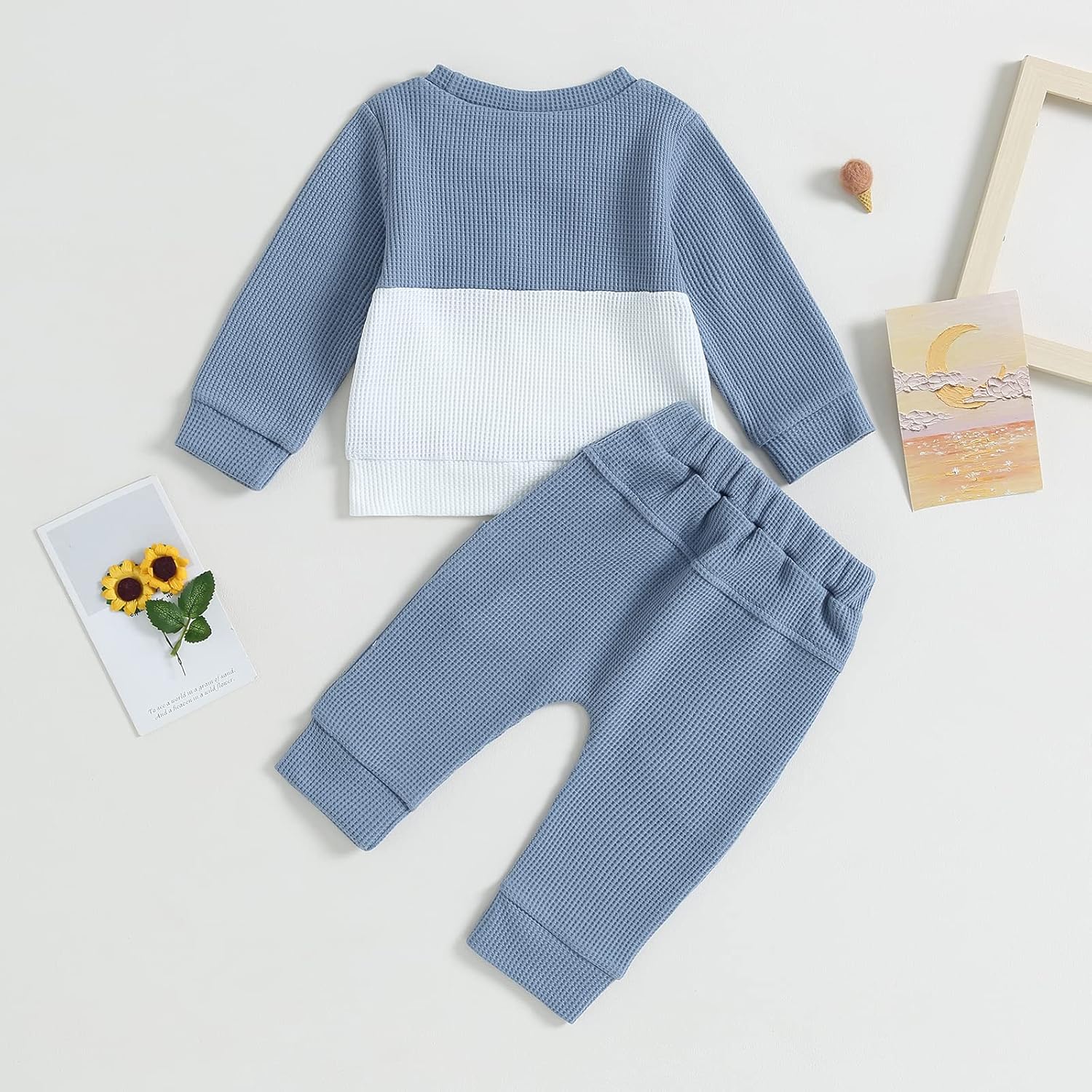 Cozy Fall Winter Toddler Boys Outfit - Soft Cotton-Polyblend