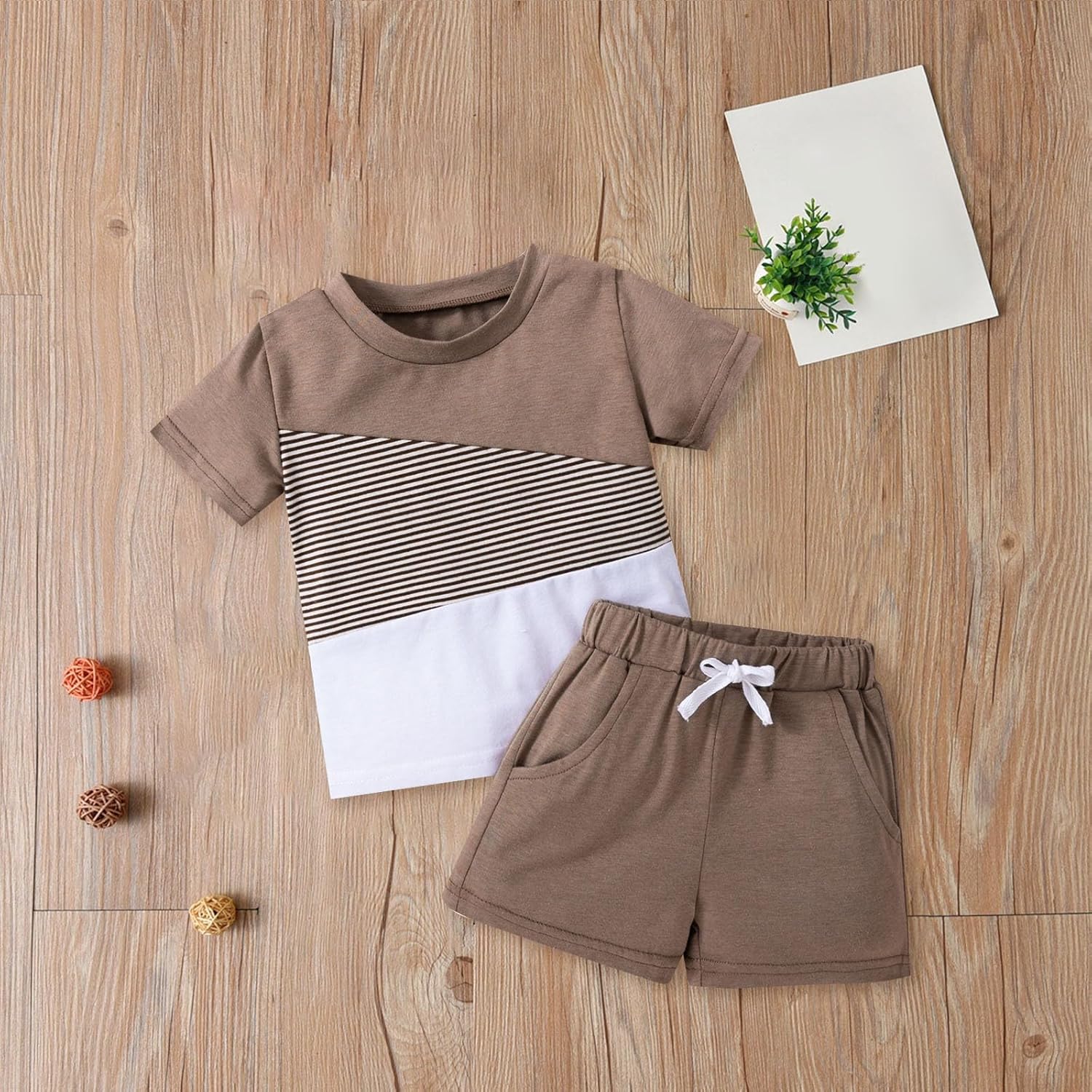 Summer Toddler Boy Shirt and Shorts Set