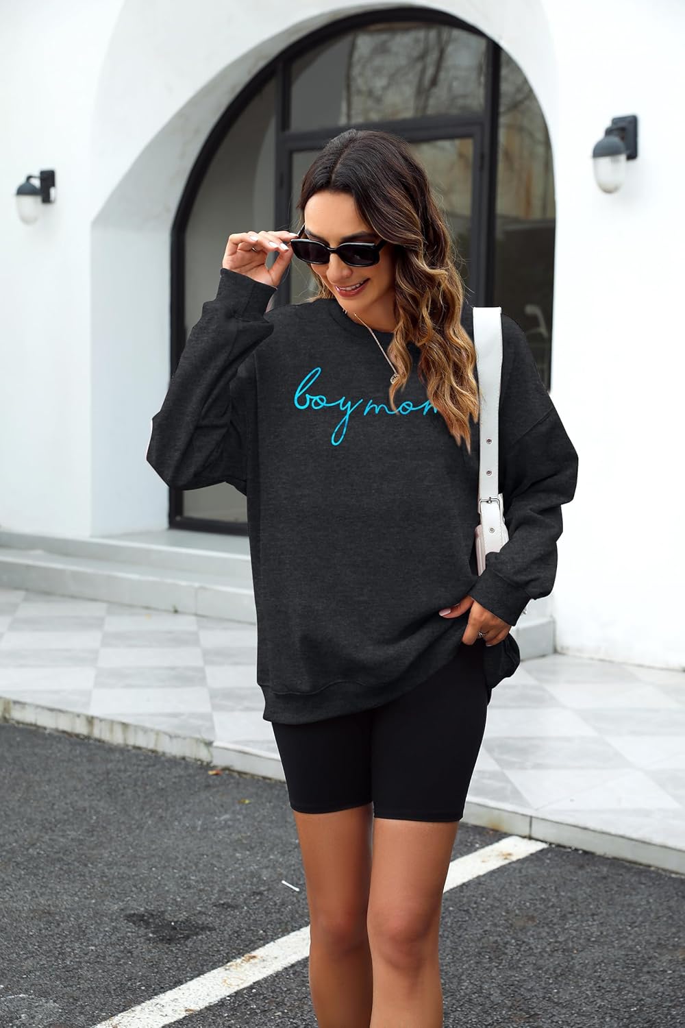 Mama Pullover Top Mom Leopold Graphic Soft Cotton Blend