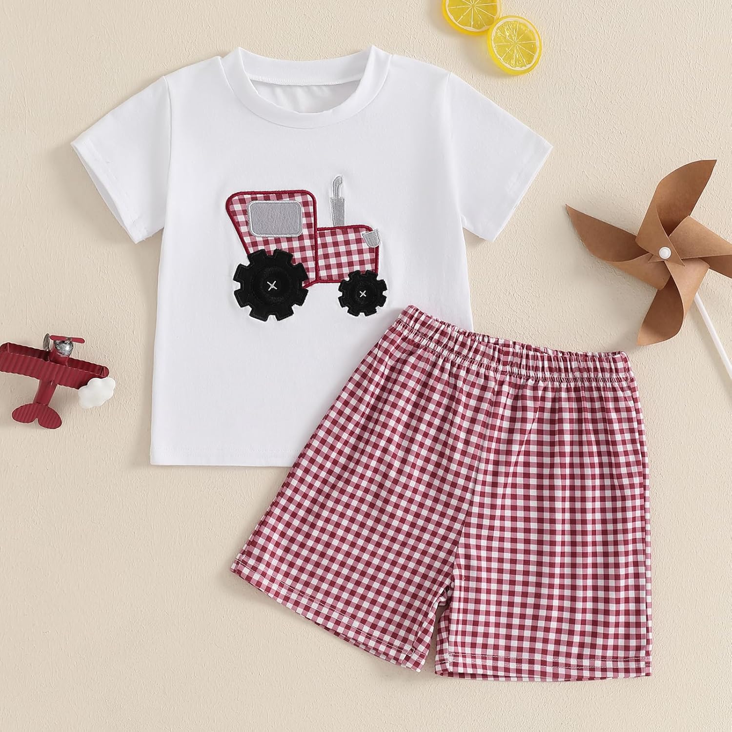 Weekend Tractor Glory Toddler BOYS summer Outfits Set