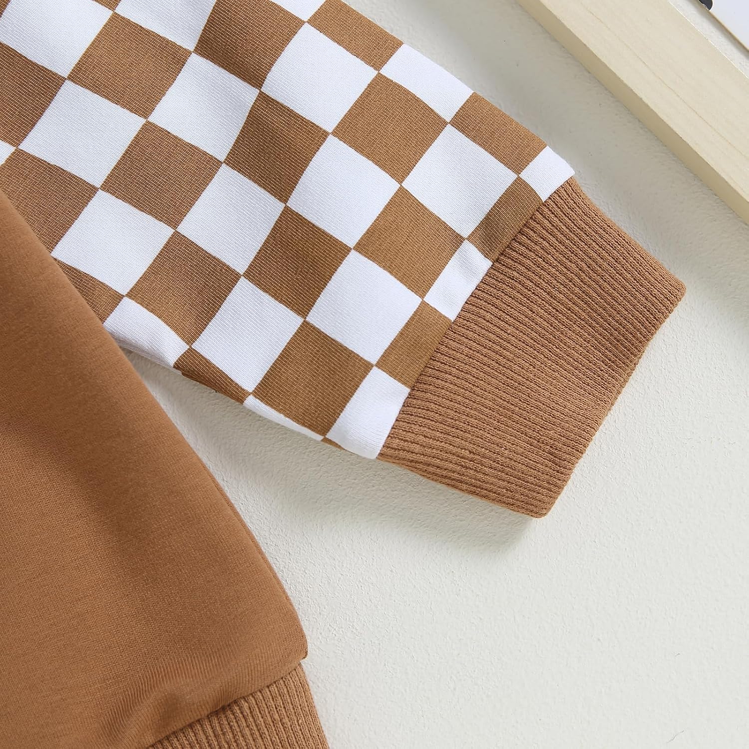 Cutie Toddler Boy Fall Outfit Soft Elastic Crewneck Pants Set