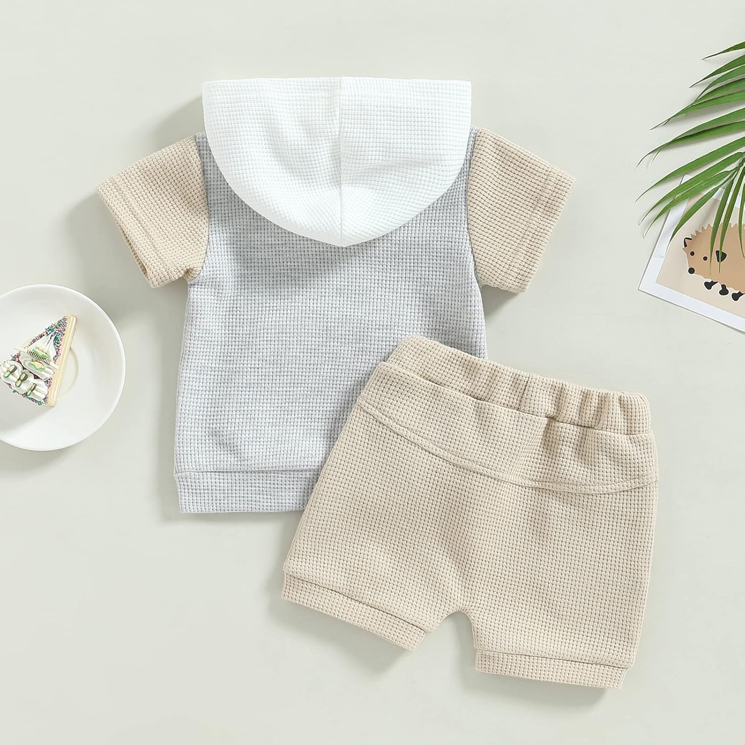 Cute Short Sleeve Hoodie for Baby