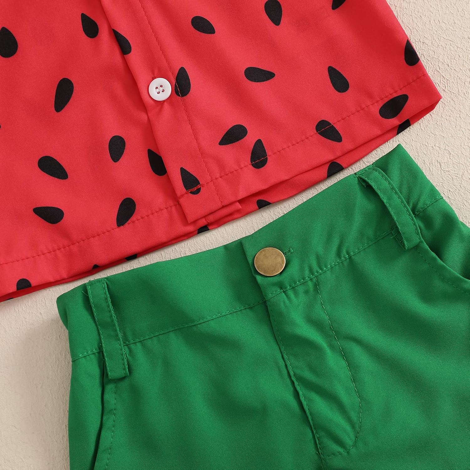 CIYCUIT Toddler Boy Summer Print Shirt Set