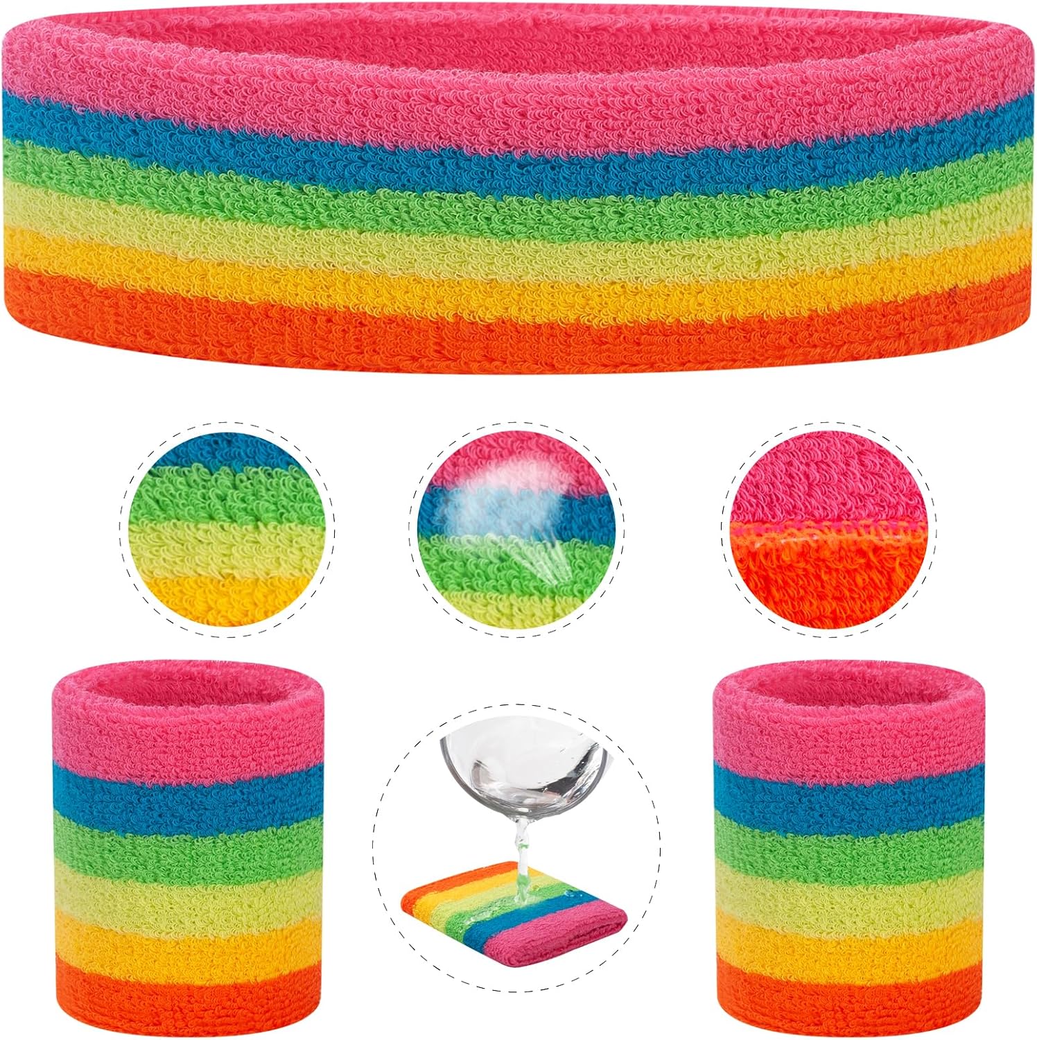 ONUPGO 80s Sport Set for Men Women Girls Boys