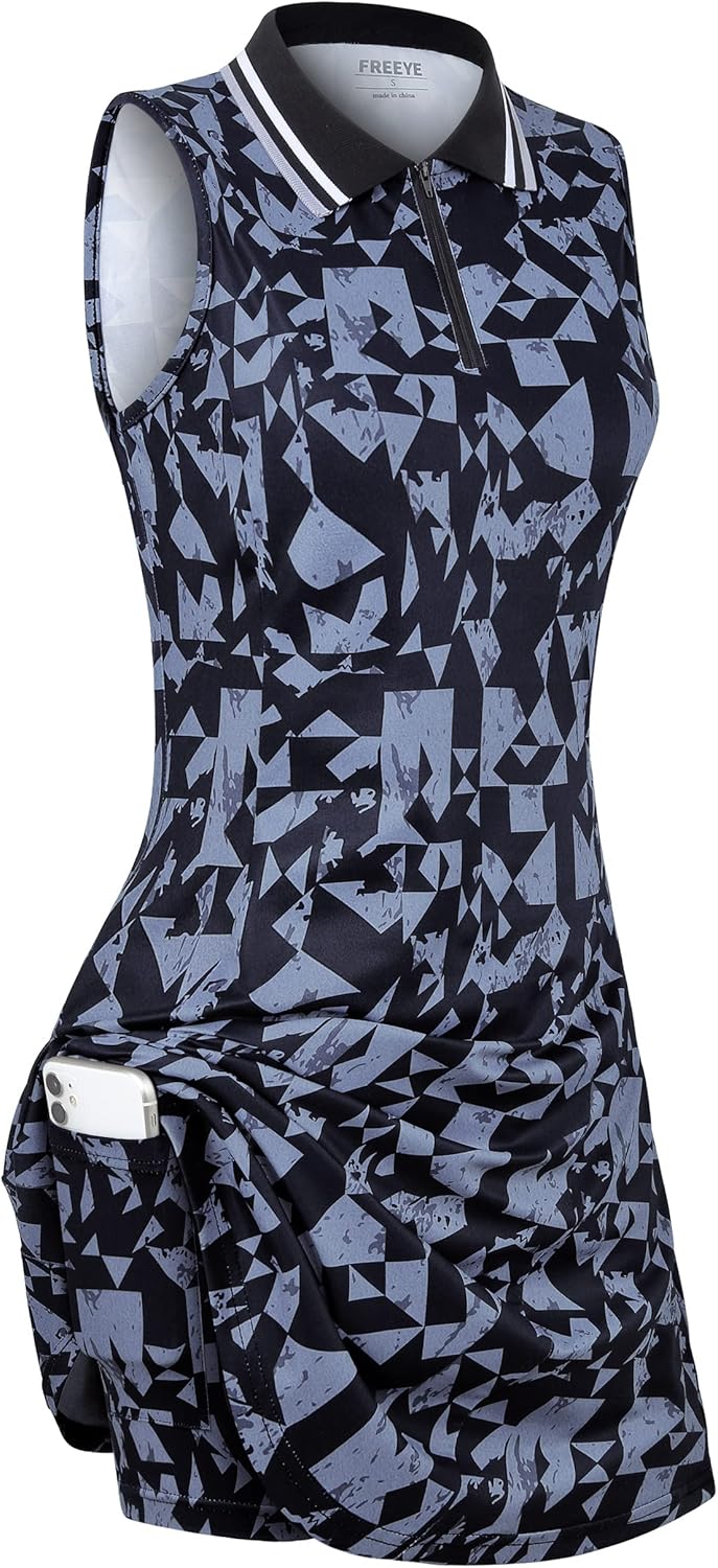 Exclusive Womens Golf Tennis Dress with Pocket for Exercise Daily