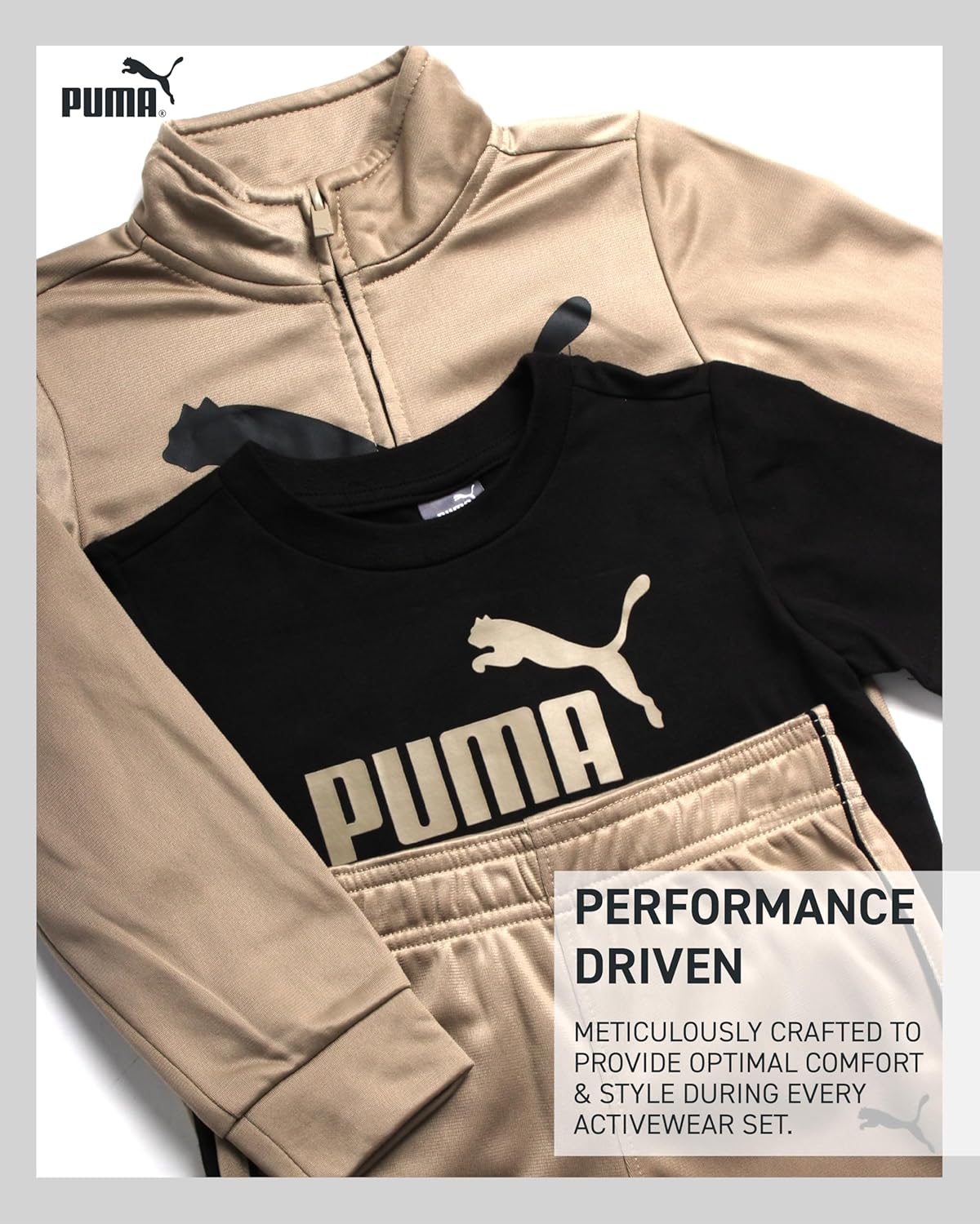 PUMA Boys 3-Piece Activewear Set for Active Kids