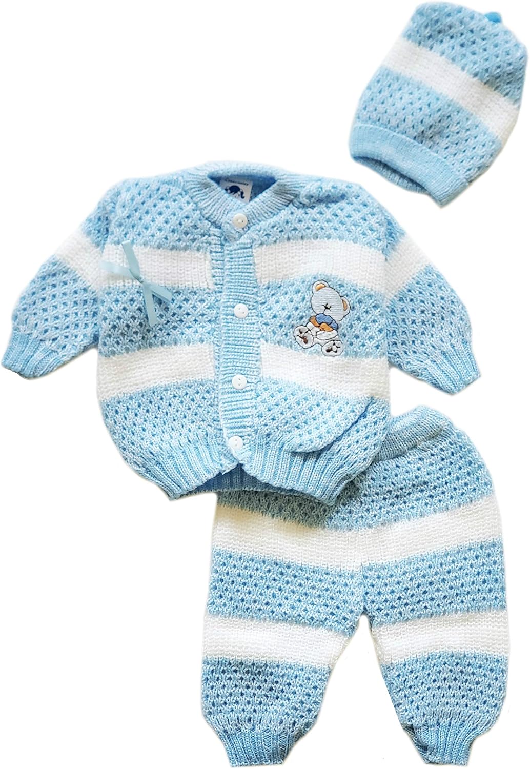 Abelito Newborn Winter crochet set