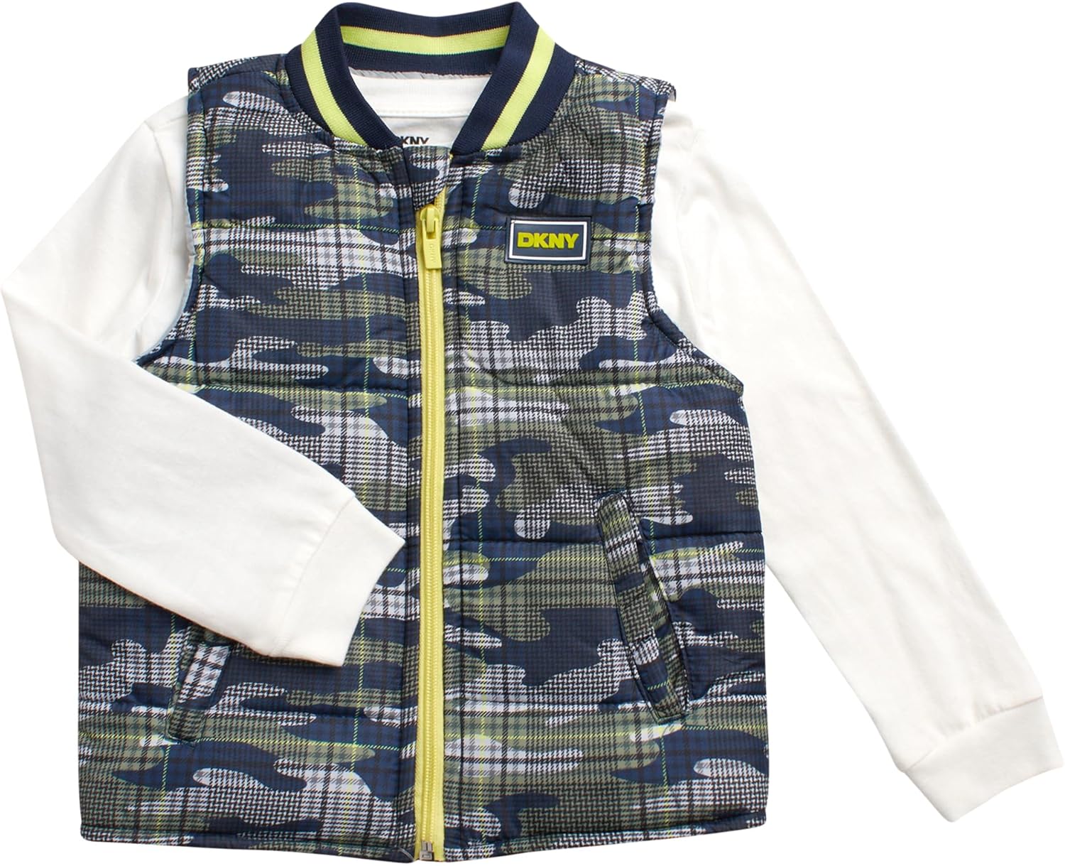 Stylish Quilted Puffer Vest Set for Boys