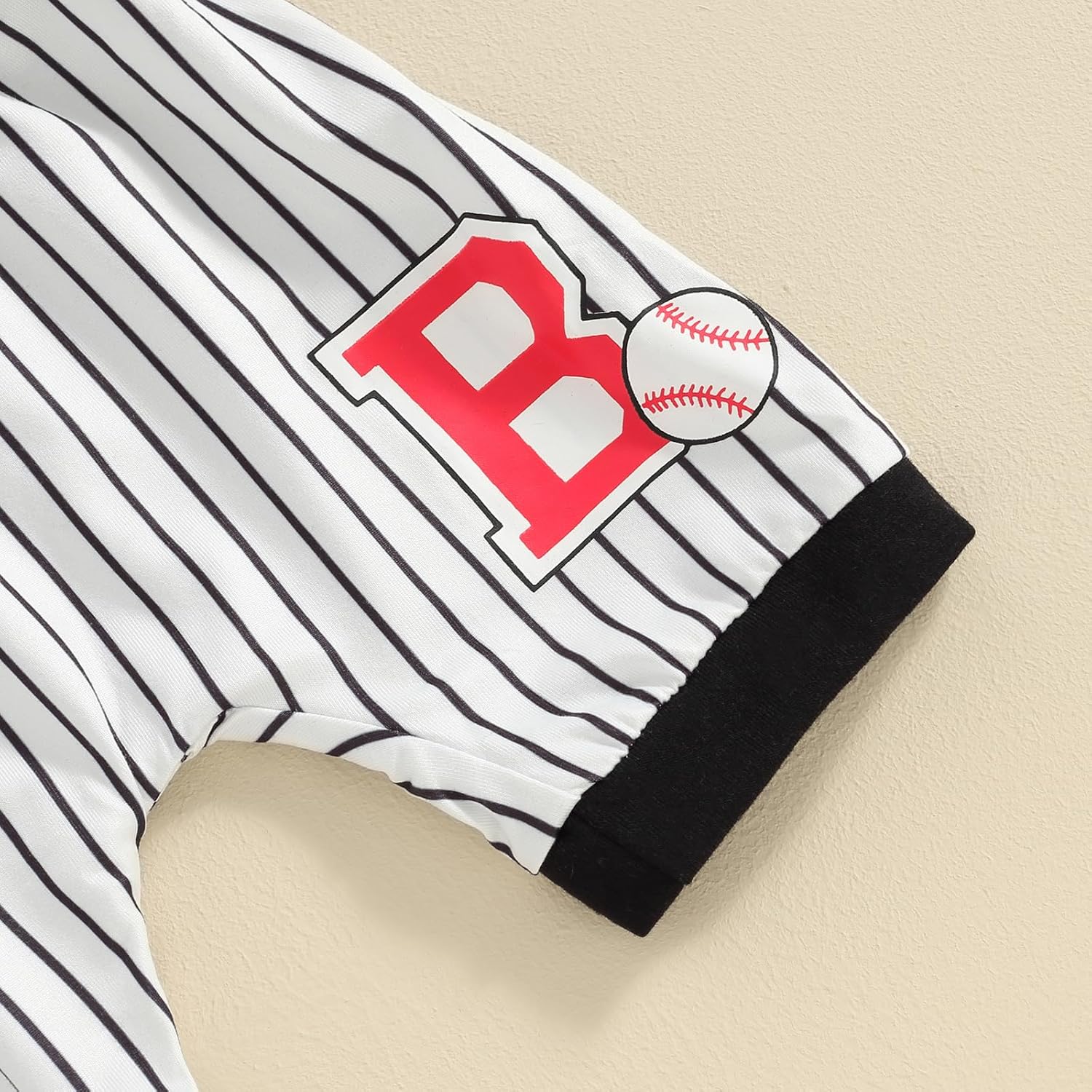 Baby Boy Baseball Outfit - Lightweight Romper Shorts Set for Summer