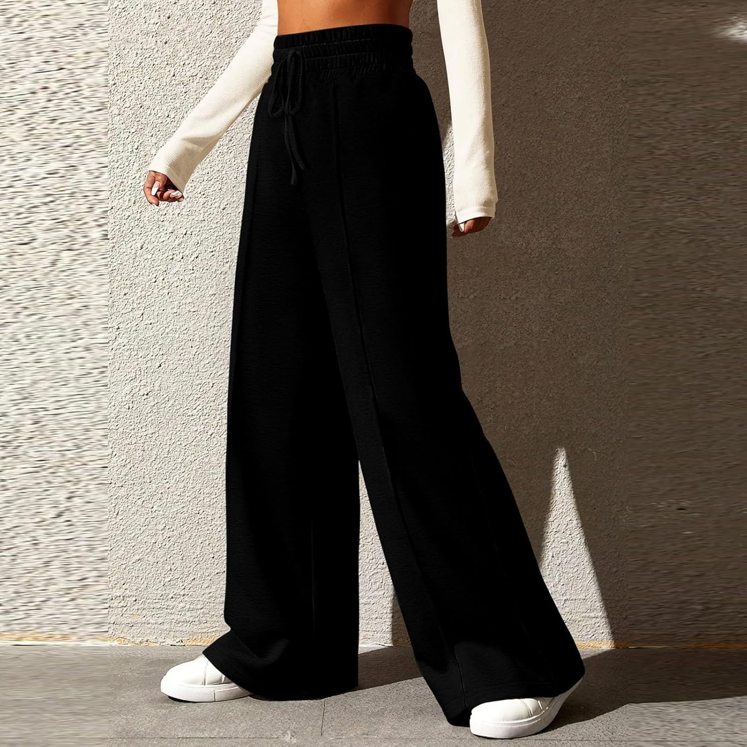 Midelxp Womens Wide Leg Sweatpants - Premium Casual Athletic Pants