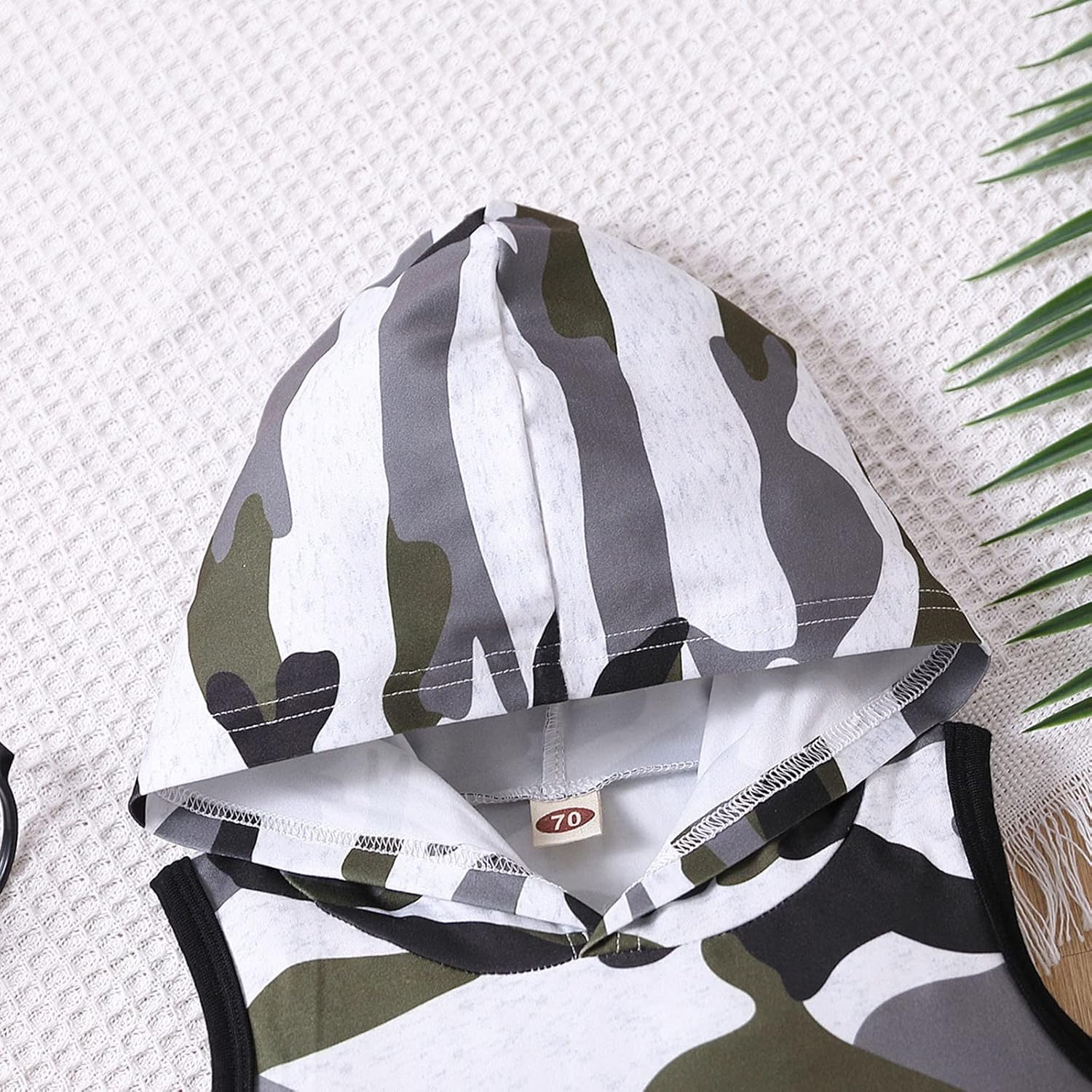 2T Toddler Boys Camouflage Hoodie Shorts Set