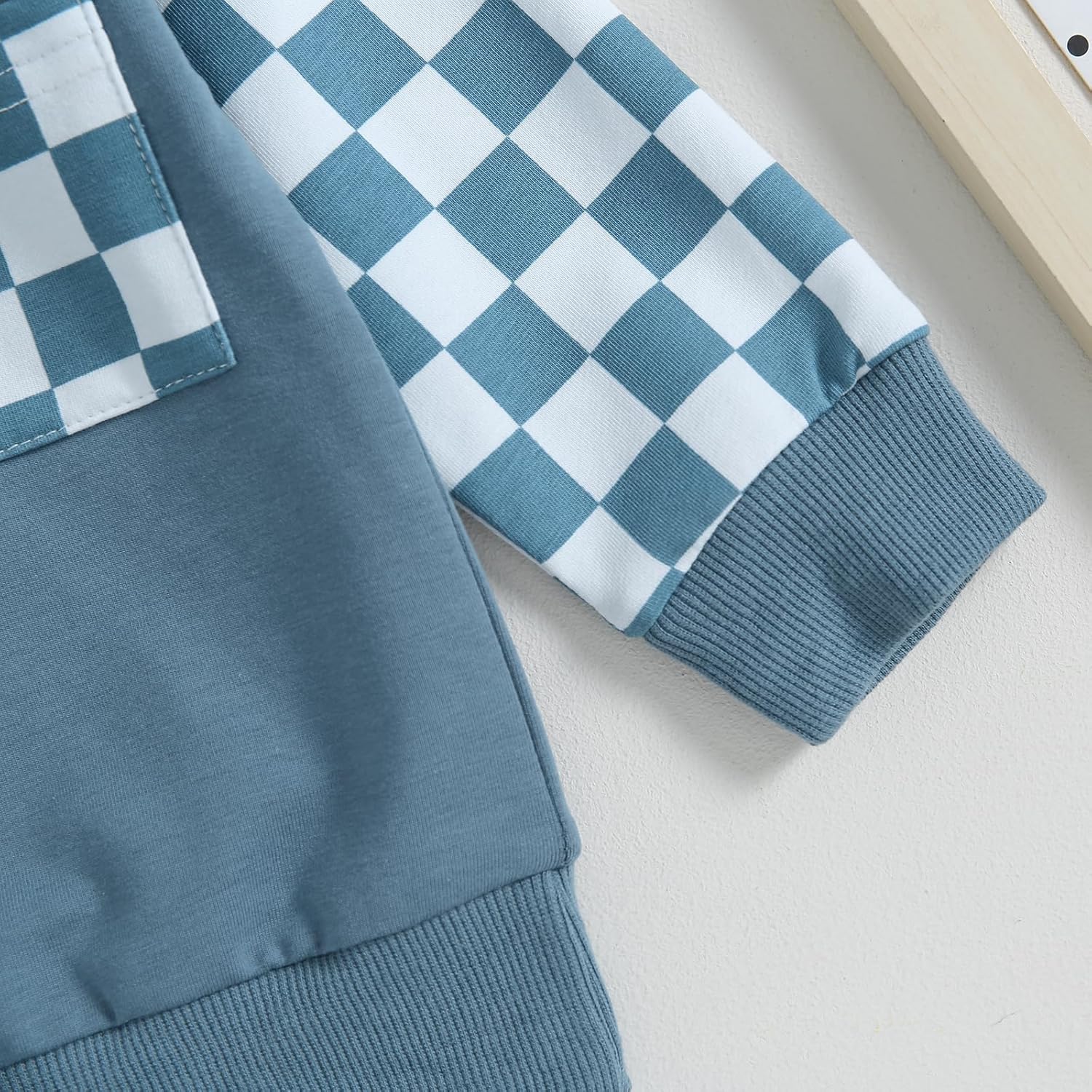 2-Piece Baby Boy Checkered Winter Outfit