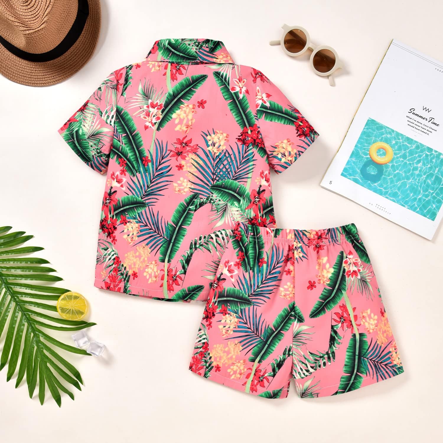 HINTINA Toddler Beach Outfit Set for Boys Lightweight Comfortable in Summer