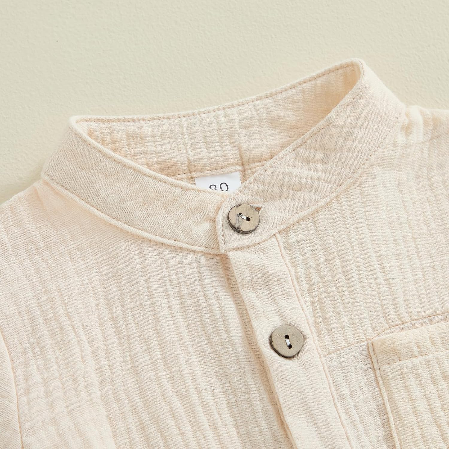 Little gentleman button-up short set