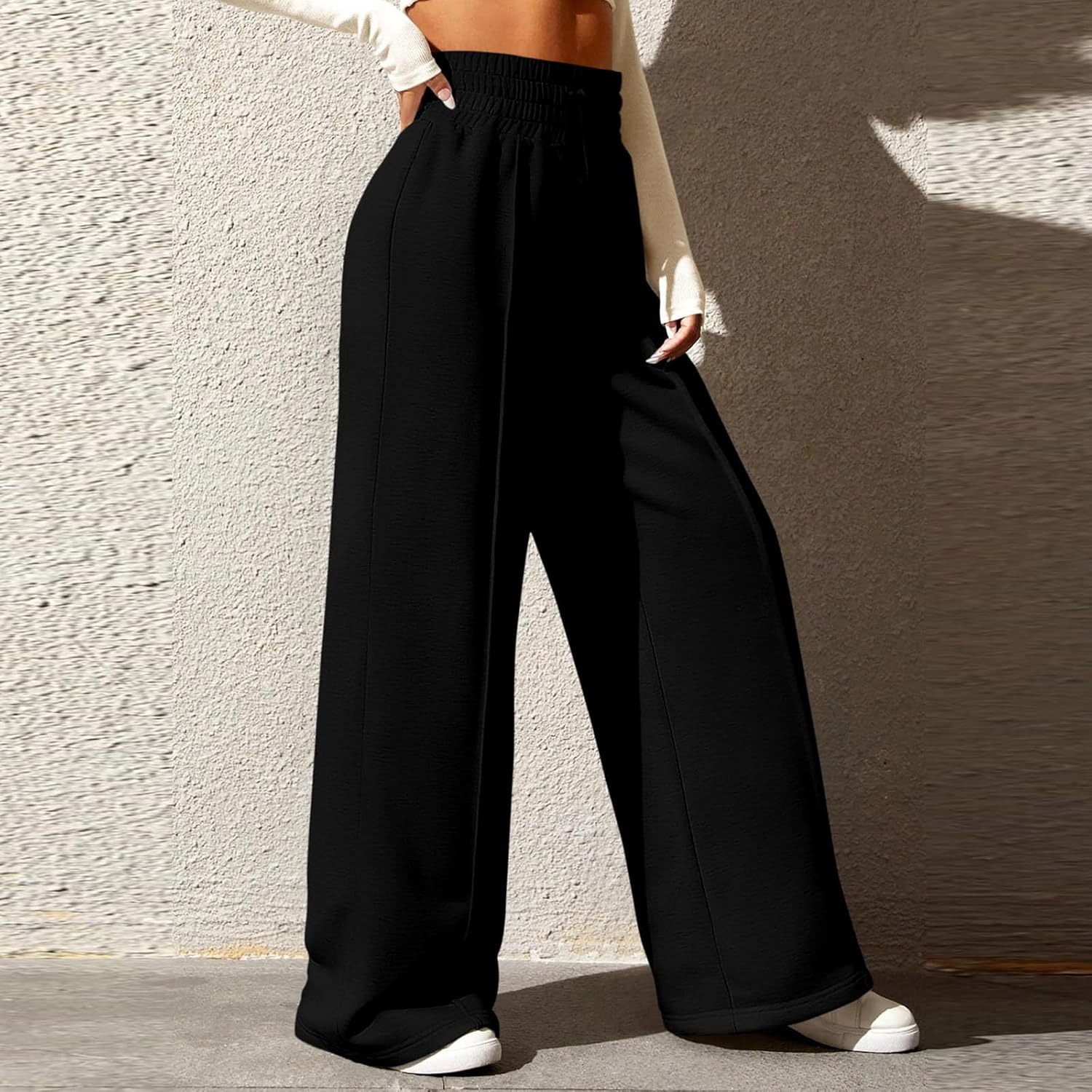 Midelxp Womens Wide Leg Sweatpants - Premium Casual Athletic Pants