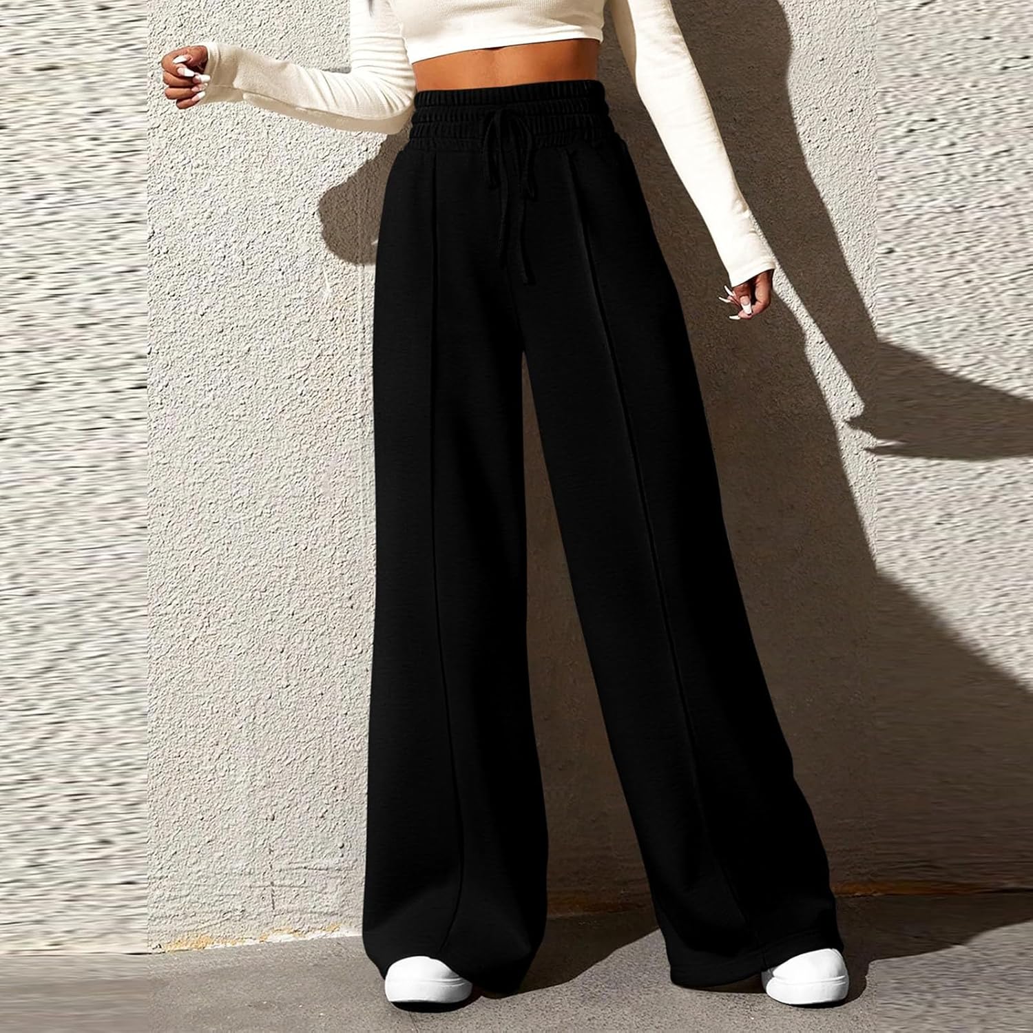 Midelxp Womens Wide Leg Sweatpants - Premium Casual Athletic Pants