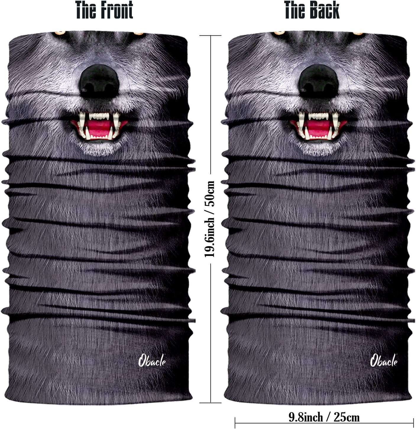 Obacle Animal Face Mask Neck Gaiter for Sun Dust Wind Protection