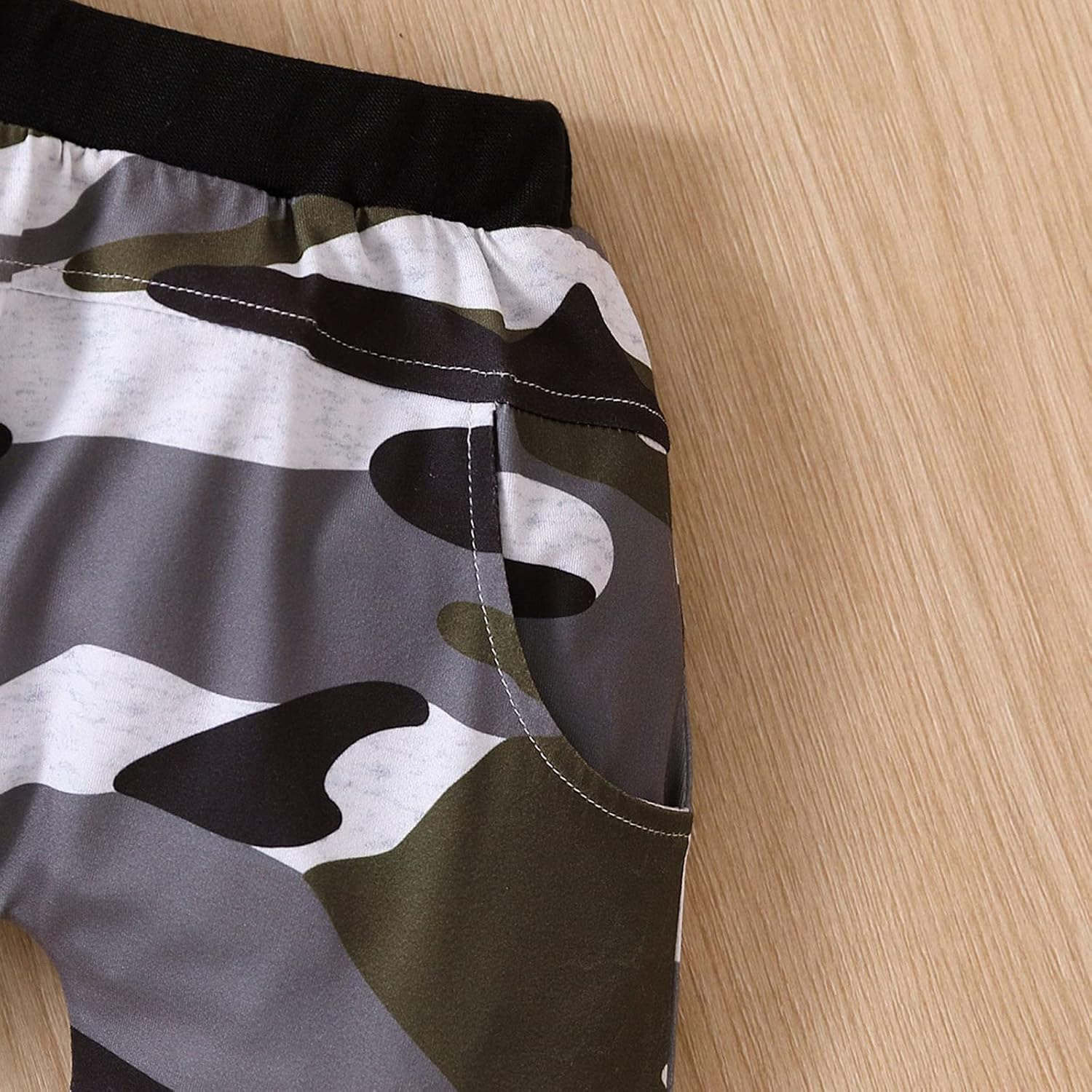 2T Toddler Boys Camouflage Hoodie Shorts Set