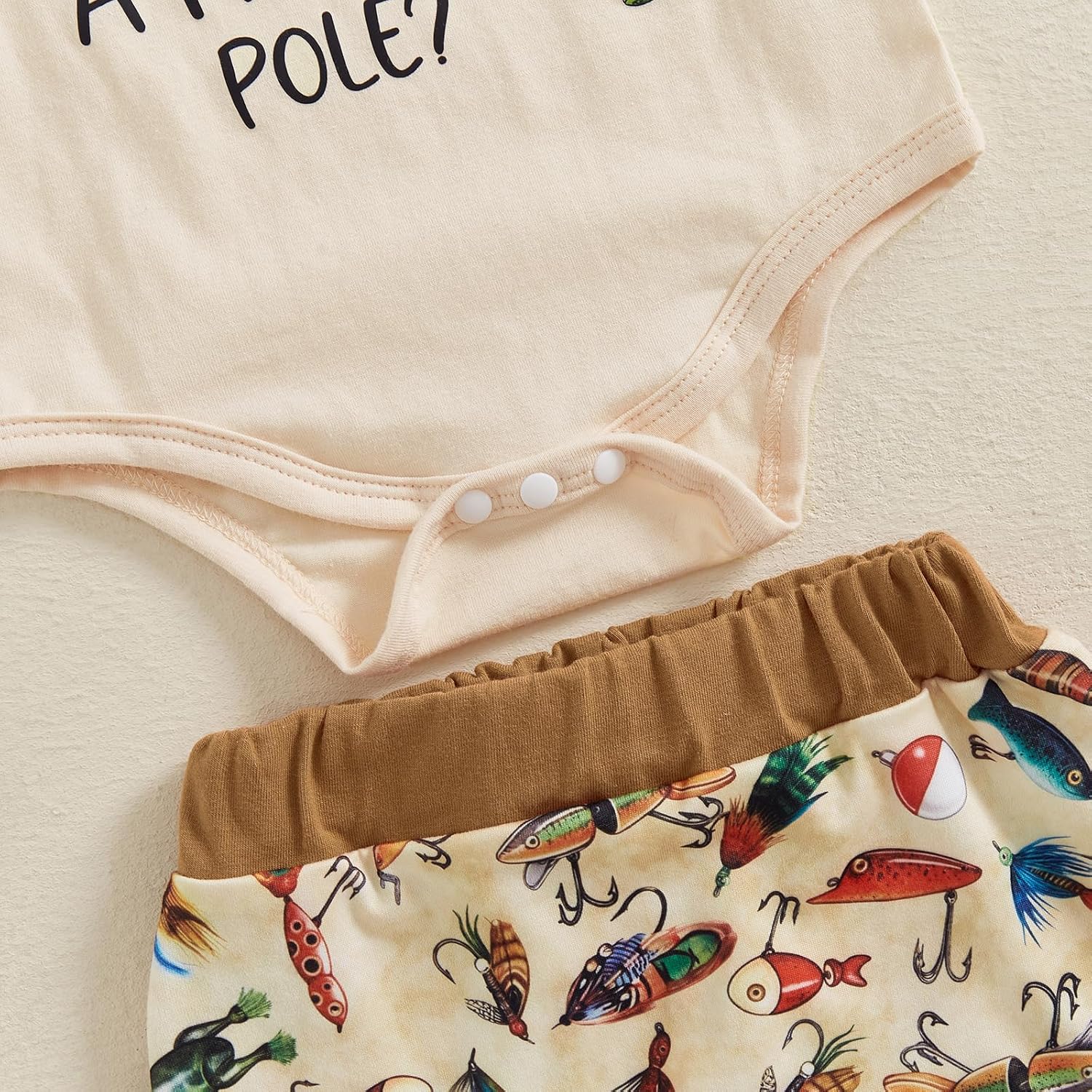 Scloutarry Newborn Fishing Romper Set