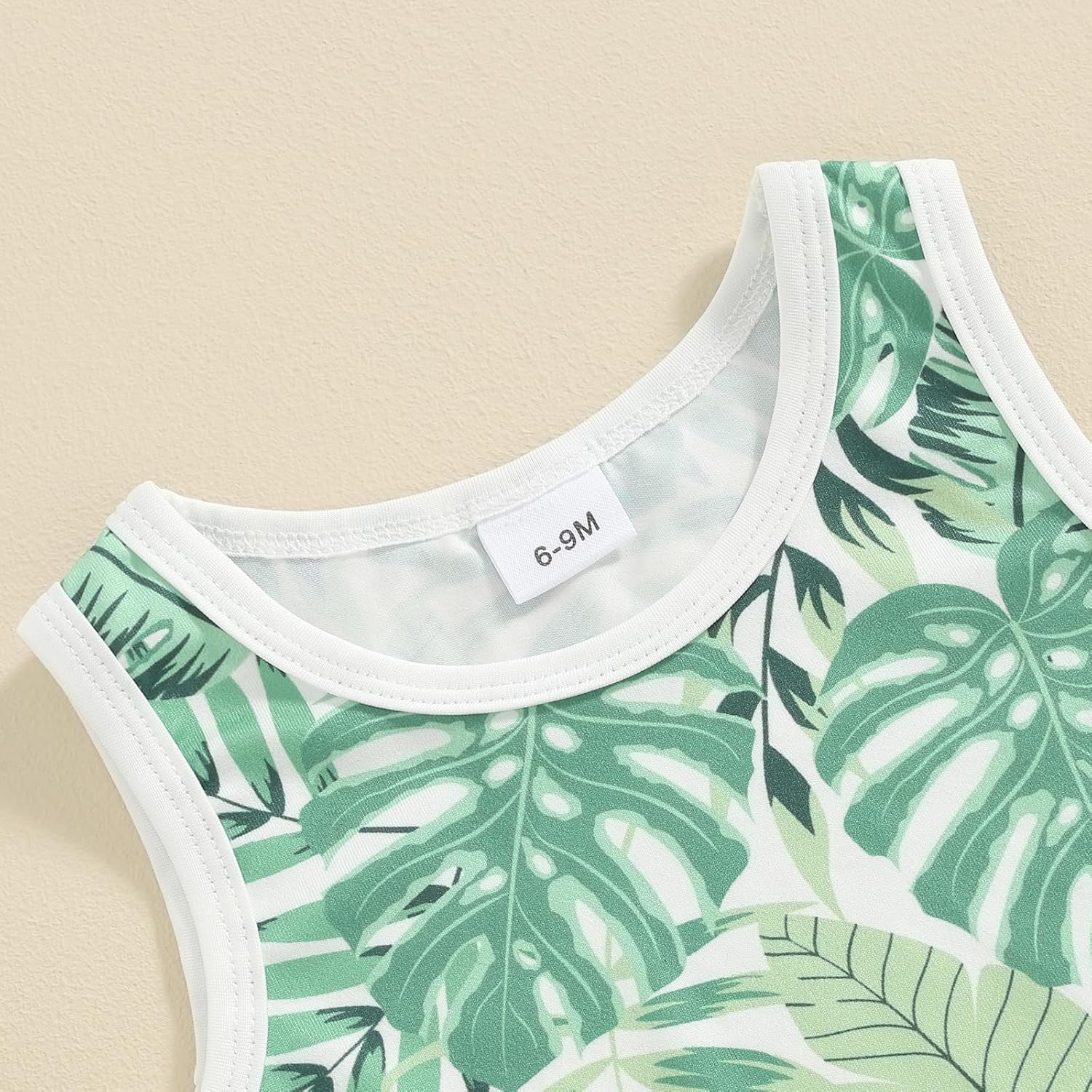 Coconut Print Baby Boy Summer Clothes Set