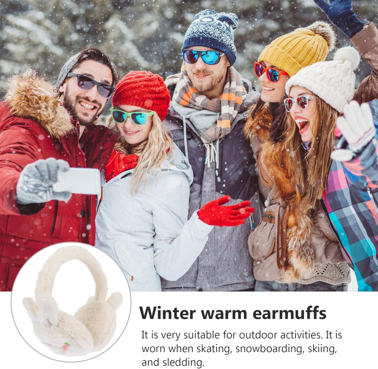 Crazywild Creative Plush Winter Earmuffs
