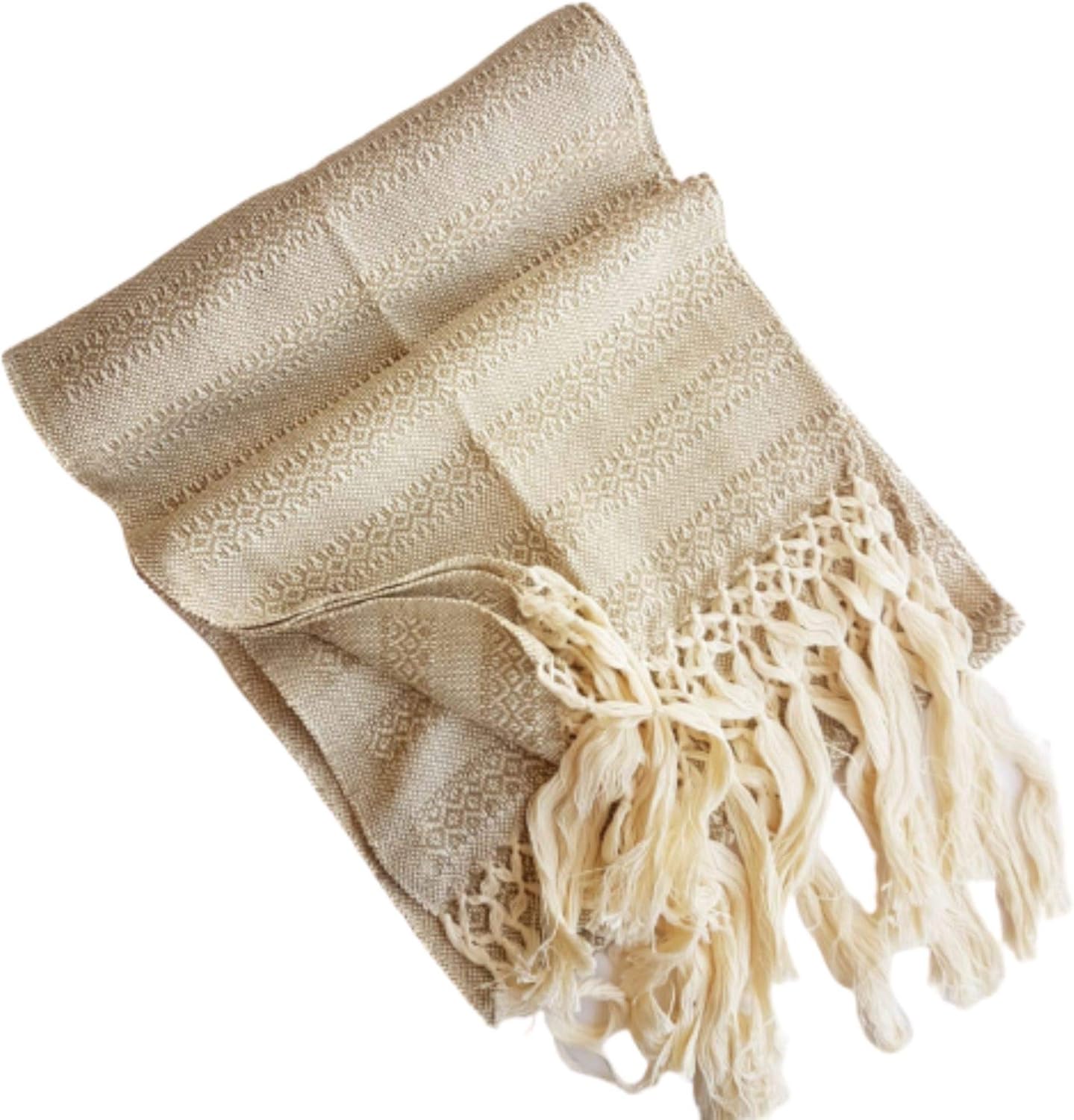 Mexican Rebozo Scarf Oatmeal Baby Trapoz