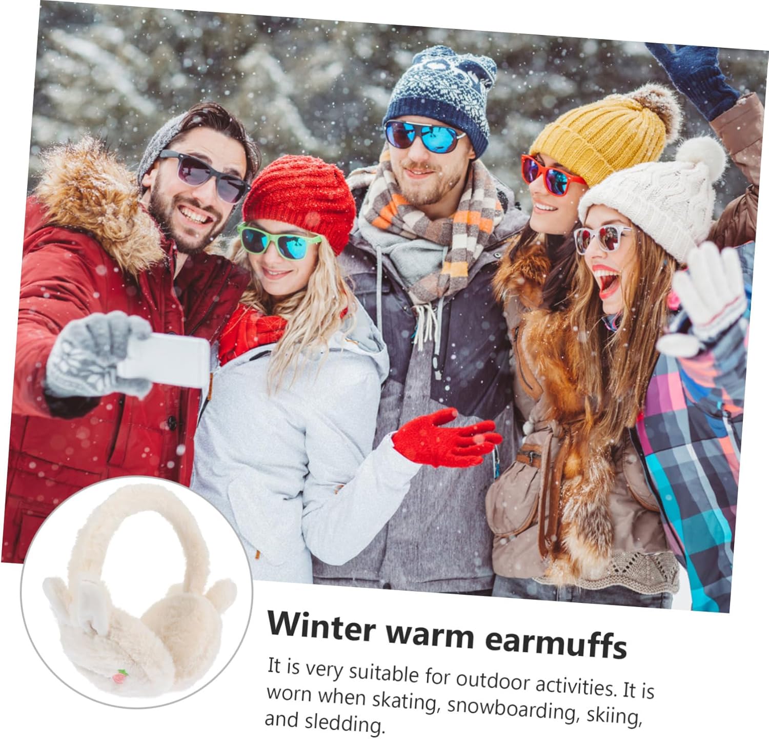 Warm Earmuff for Women Soft Furry and Durable for Winter
