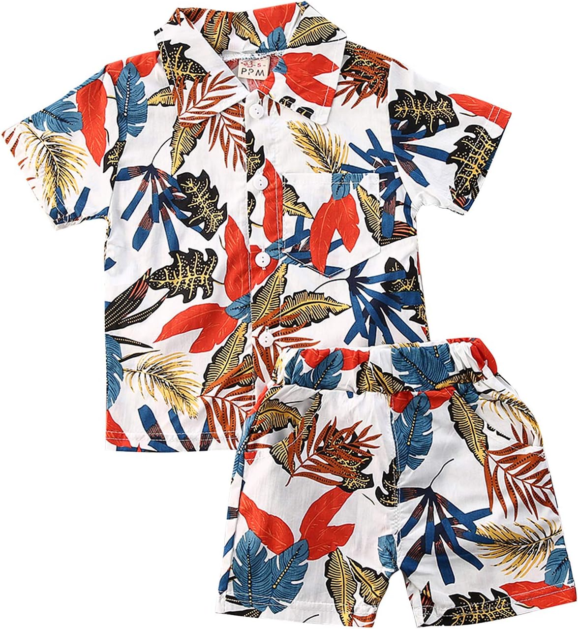 Little Hawaiian Shorts Qiylii Summer Toddler Boys Outfit