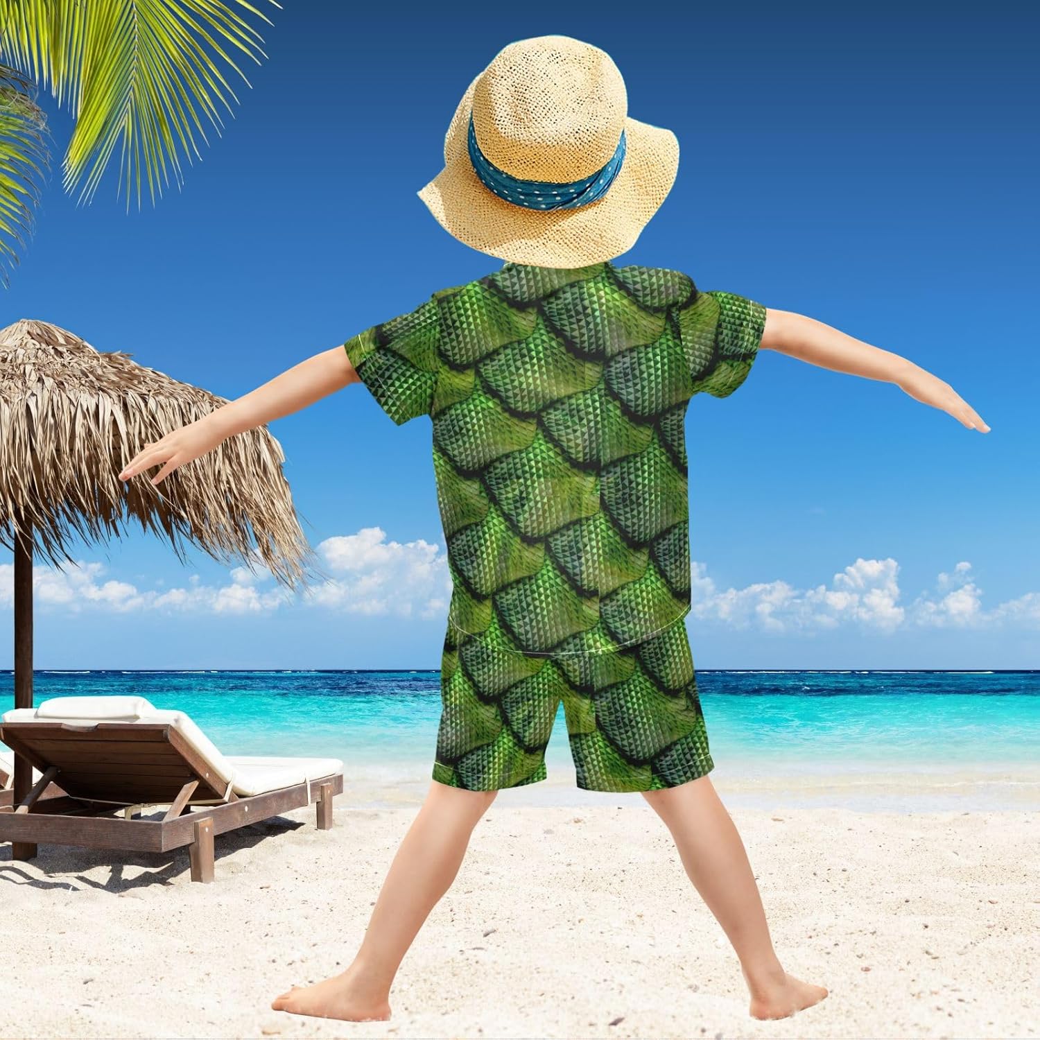 Fun Fits in 3-10Y Visesunny Boys Hawaiian Summer Set