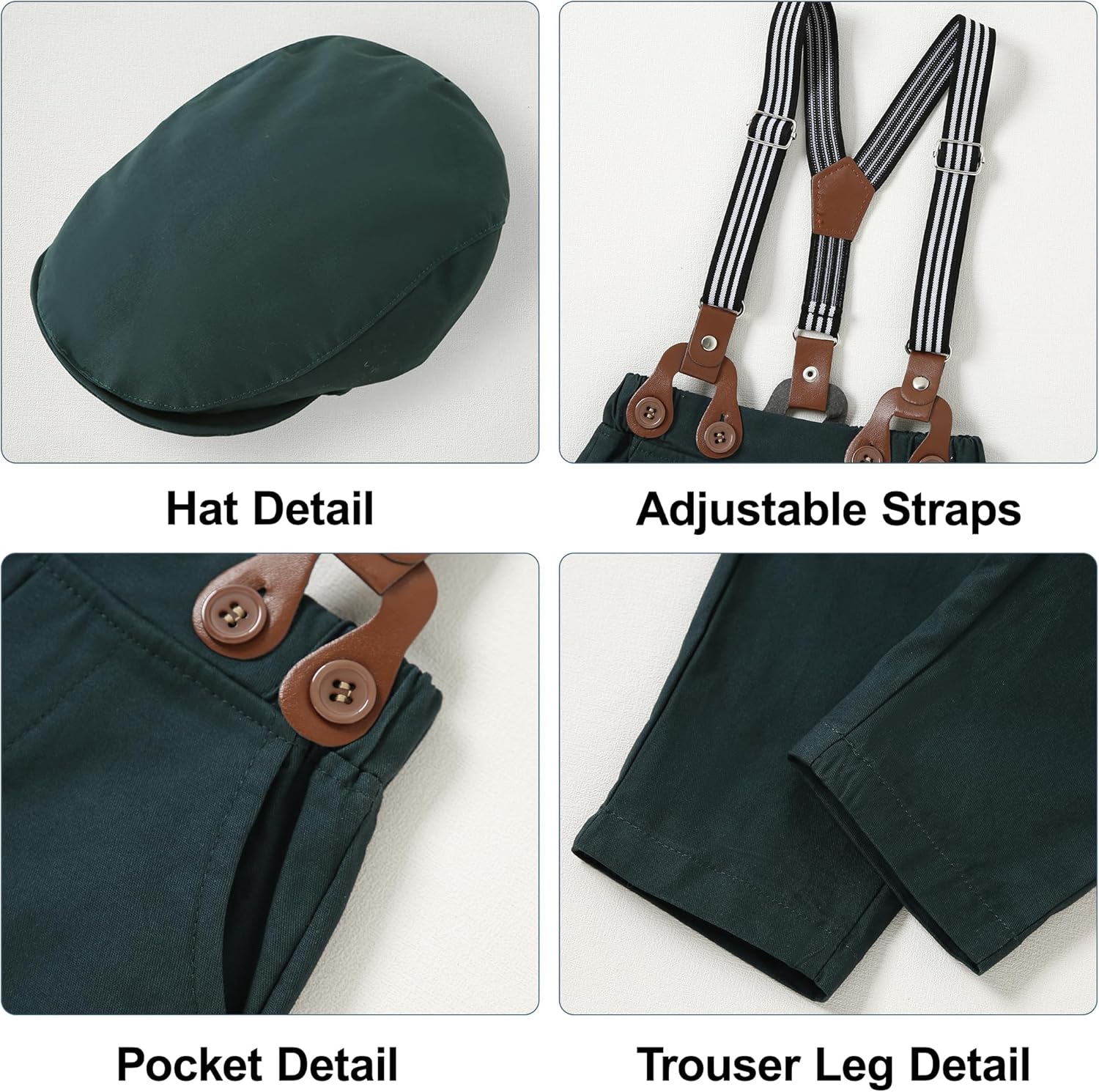 Gentlemanly Baby Boys Tuxedo Set for 0-18M