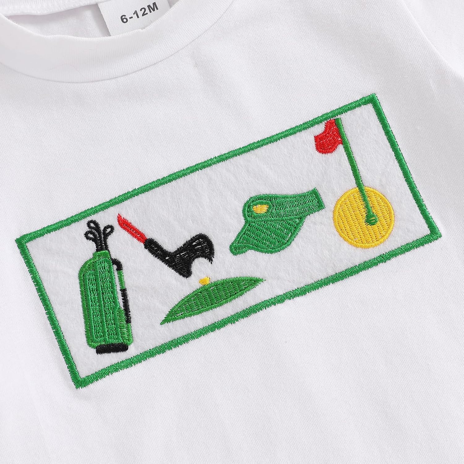 Golf Shorts Set Boys Girls Summer Embroidery - Licupiee