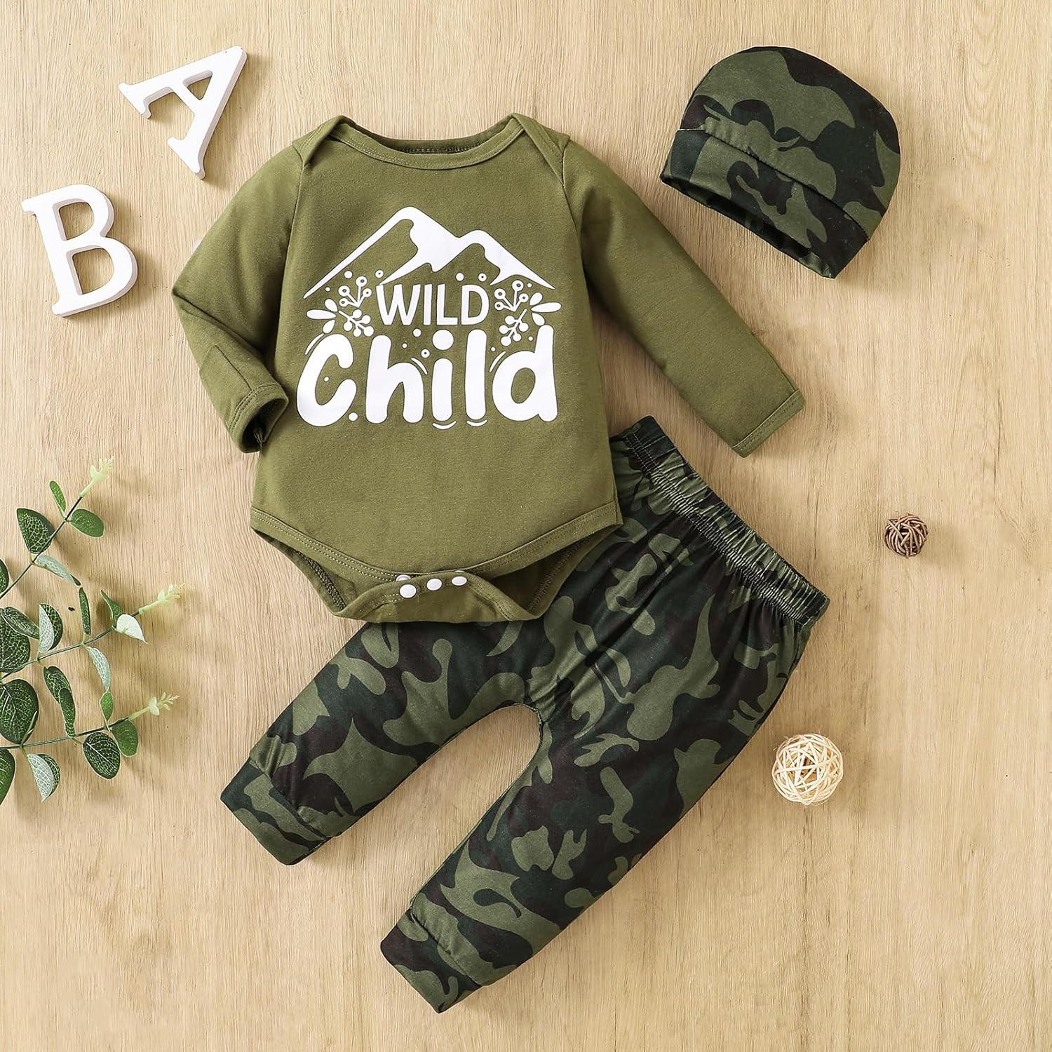 MVUOCR Toddler Boys Fall Romper Set