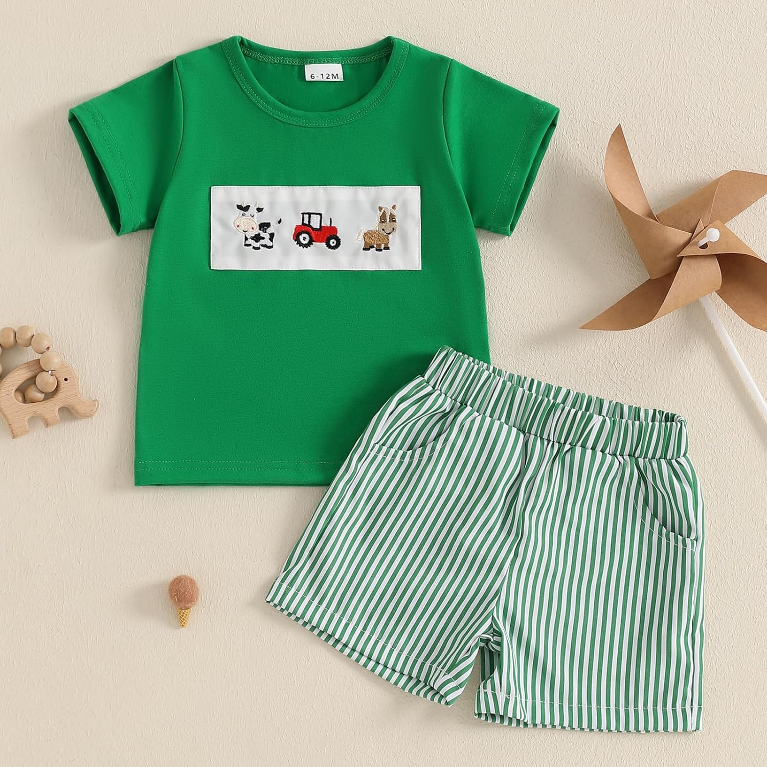 Covvoliy Baby Boy Summer Outfit Set